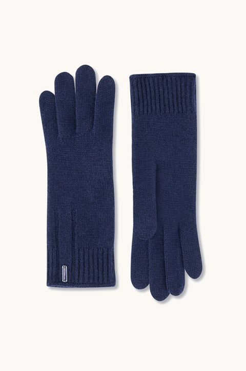 Wool and cashmere gloves
