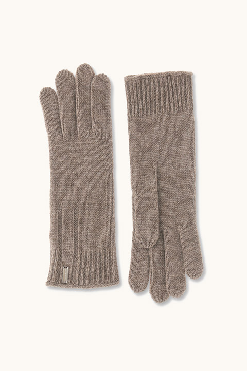 Wool and cashmere gloves