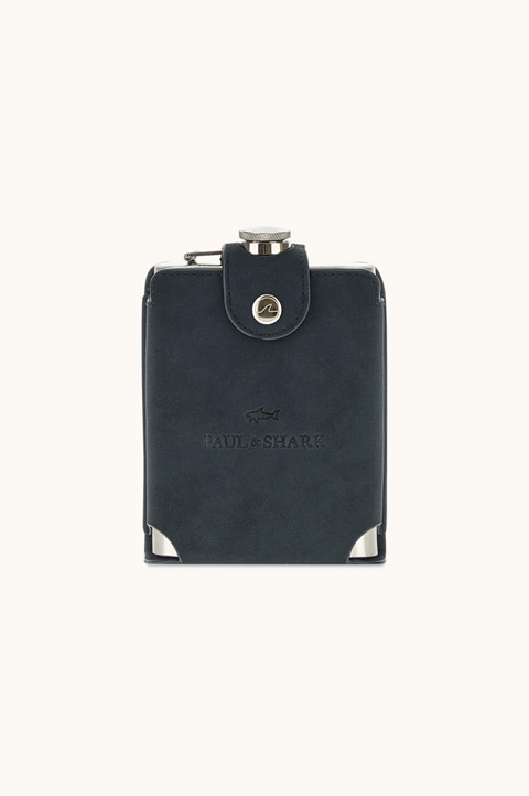 Metal Flask with Case