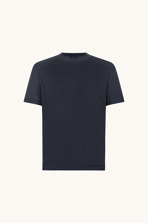 T-Shirt aus reinem Leinenjersey