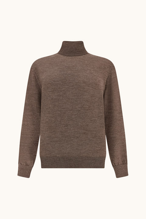 Superfine 140's Merino Wool Turtleneck Sweater
