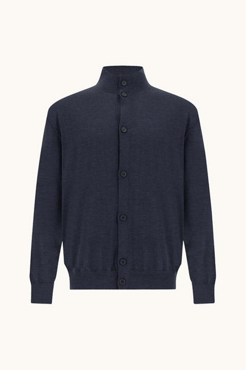 Cardigan aus 140'S superfeiner Merinowolle