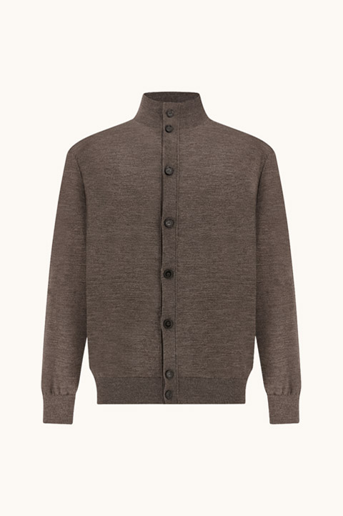 Cardigan aus 140'S superfeiner Merinowolle
