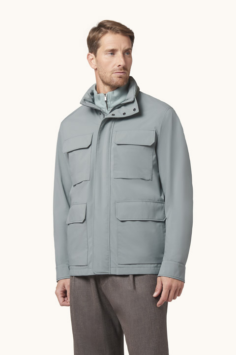Field Jacket Typhoon&reg; Platinum con detalles de ante
