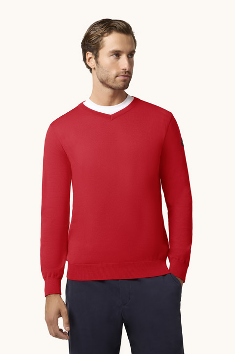 Pull col V en laine Merino Cool Touch 4.0