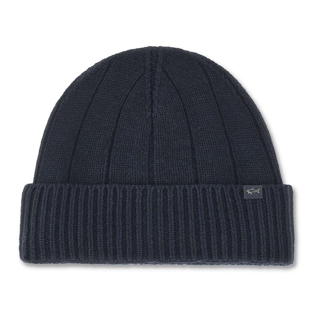 Paul & Shark , Accessories, Male, Blue, One Size, Wool And Cashmere Beanie - Image 2