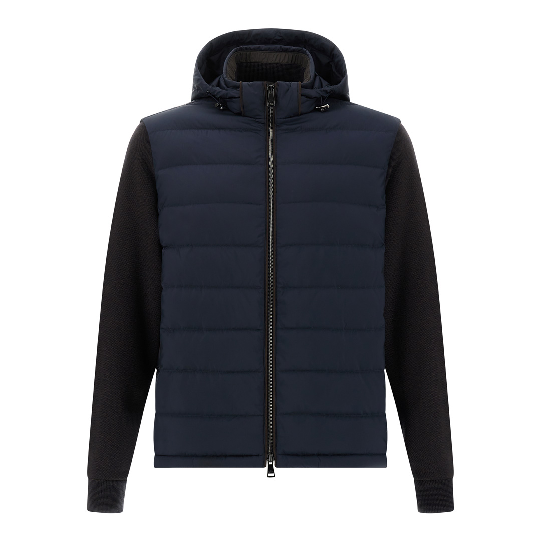 Paul & Shark Men's Ultralight Down Jacket With Removable Wool Sleeves - Xl - Image 3