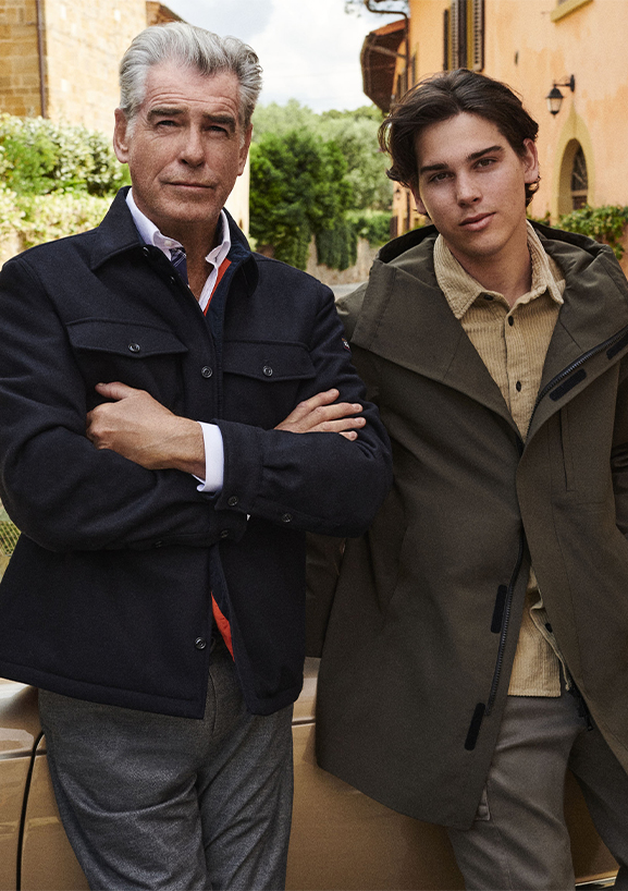 PIERCE AND PARIS BROSNAN X PAUL&SHARK