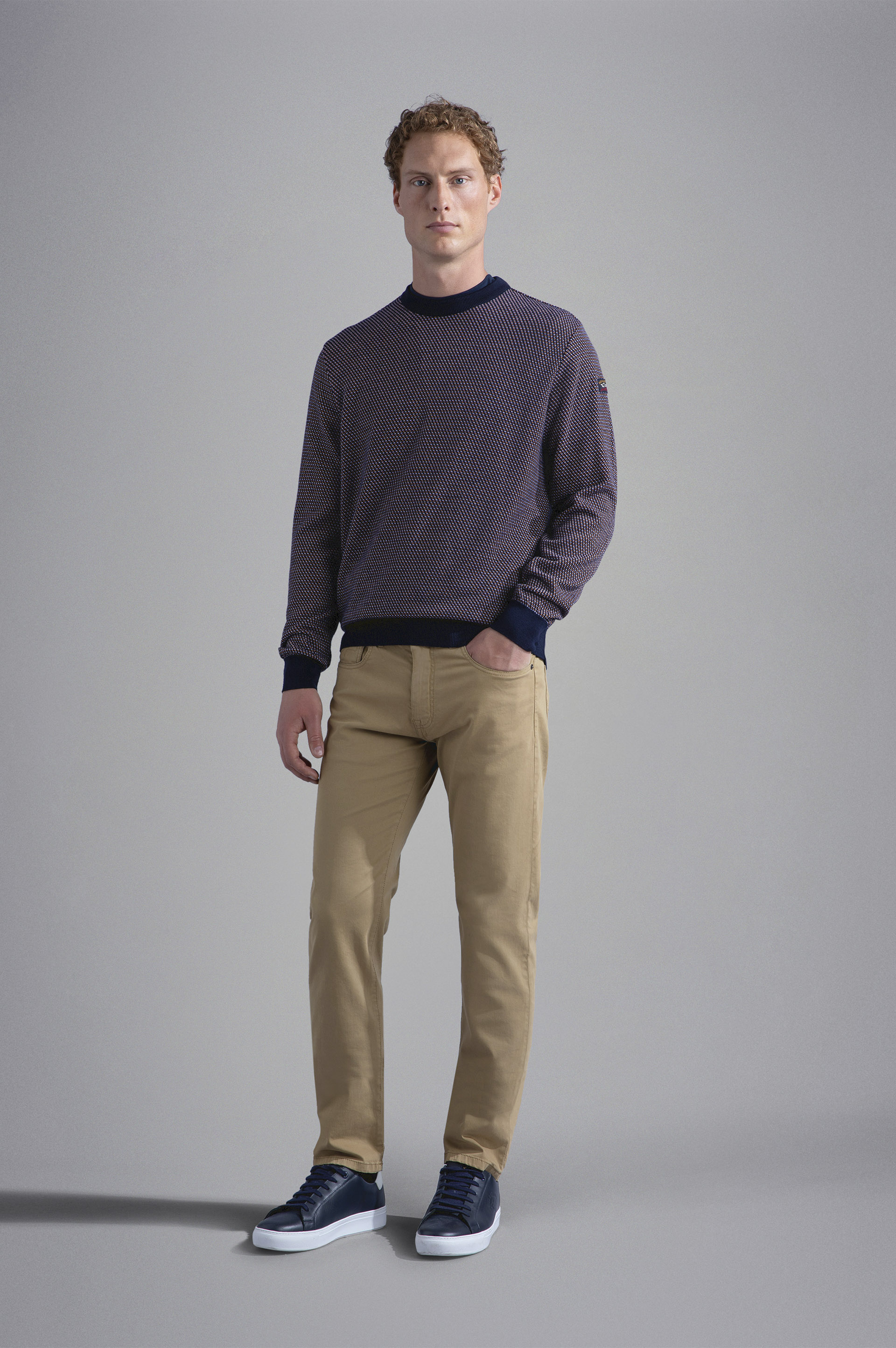 Stretch Cotton 5-pockets Trousers image number 2 Stretch Cotton 5-pockets Trousers image number 2