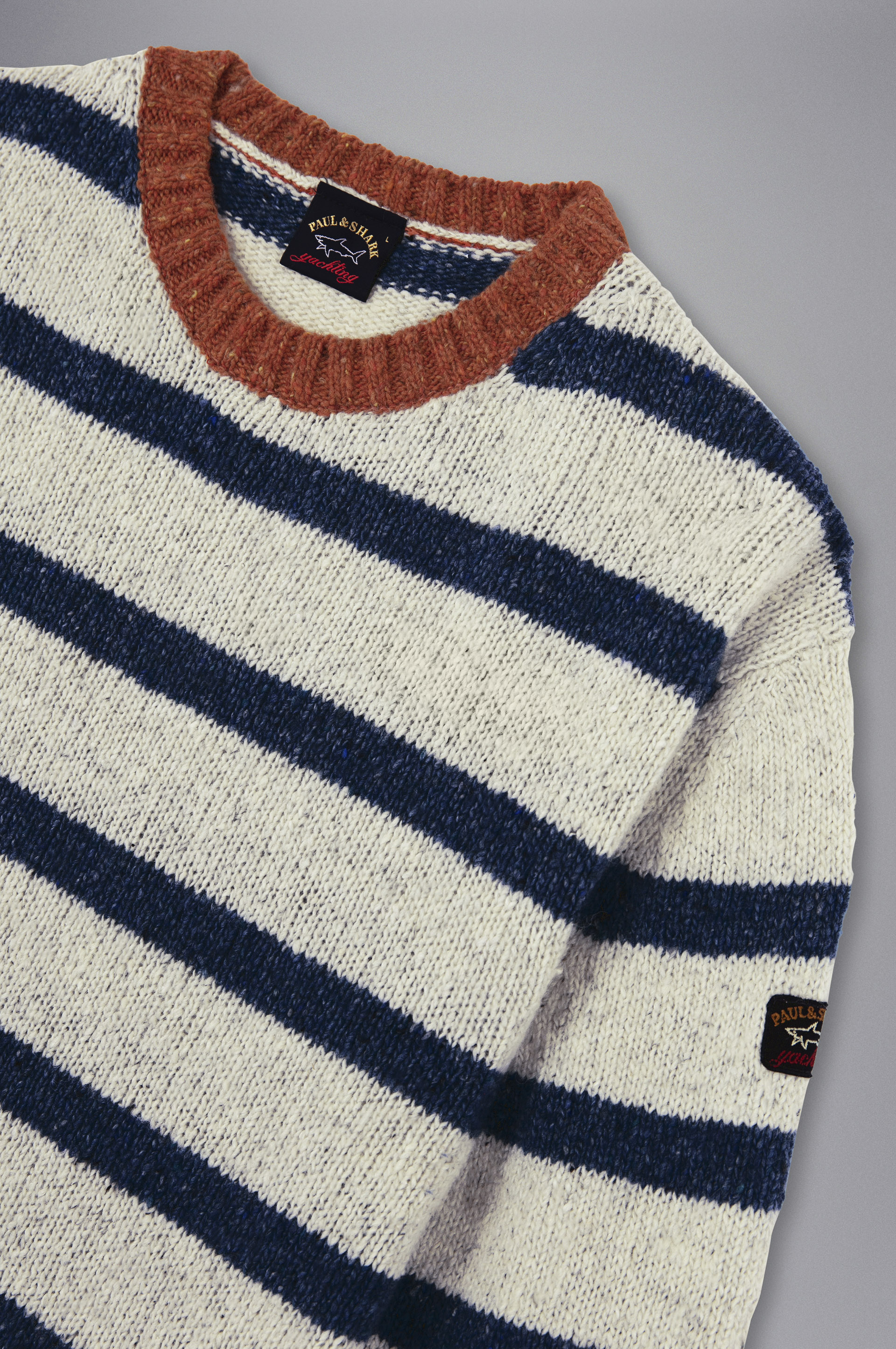 paul and shark striped jumper