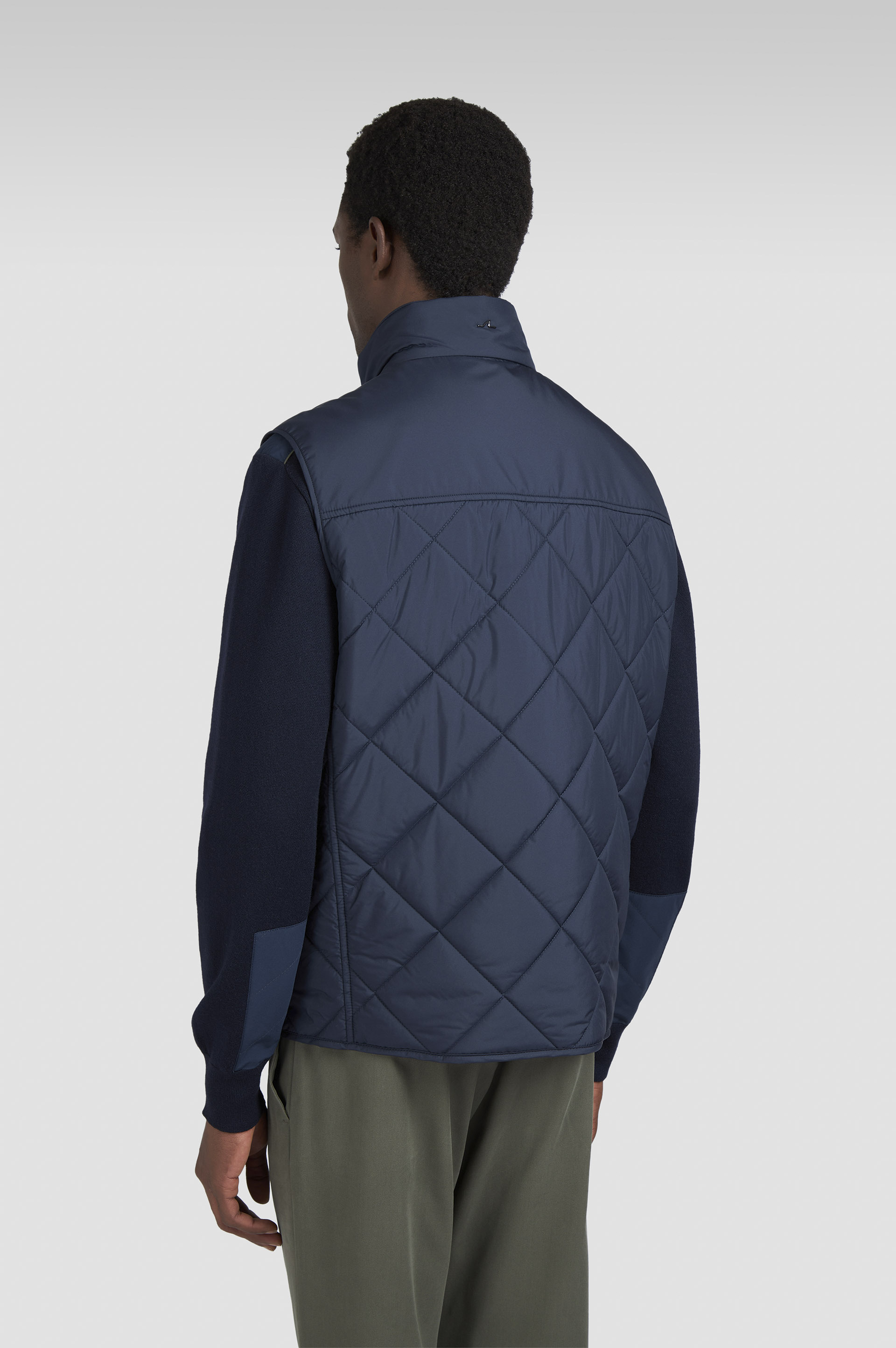 Quilted Vest with Alcantara® details image number 3 Quilted Vest with Alcantara® details image number 3