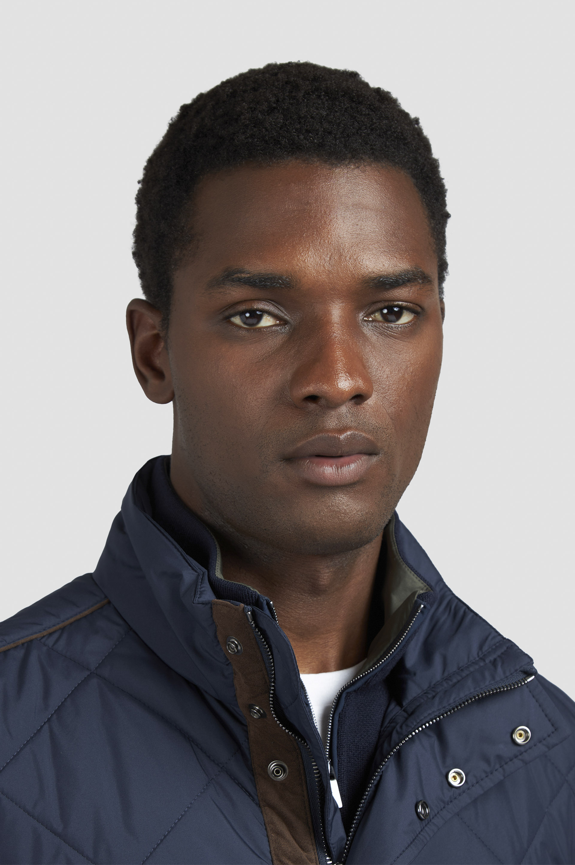Quilted Vest with Alcantara® details image number 4 Quilted Vest with Alcantara® details image number 4