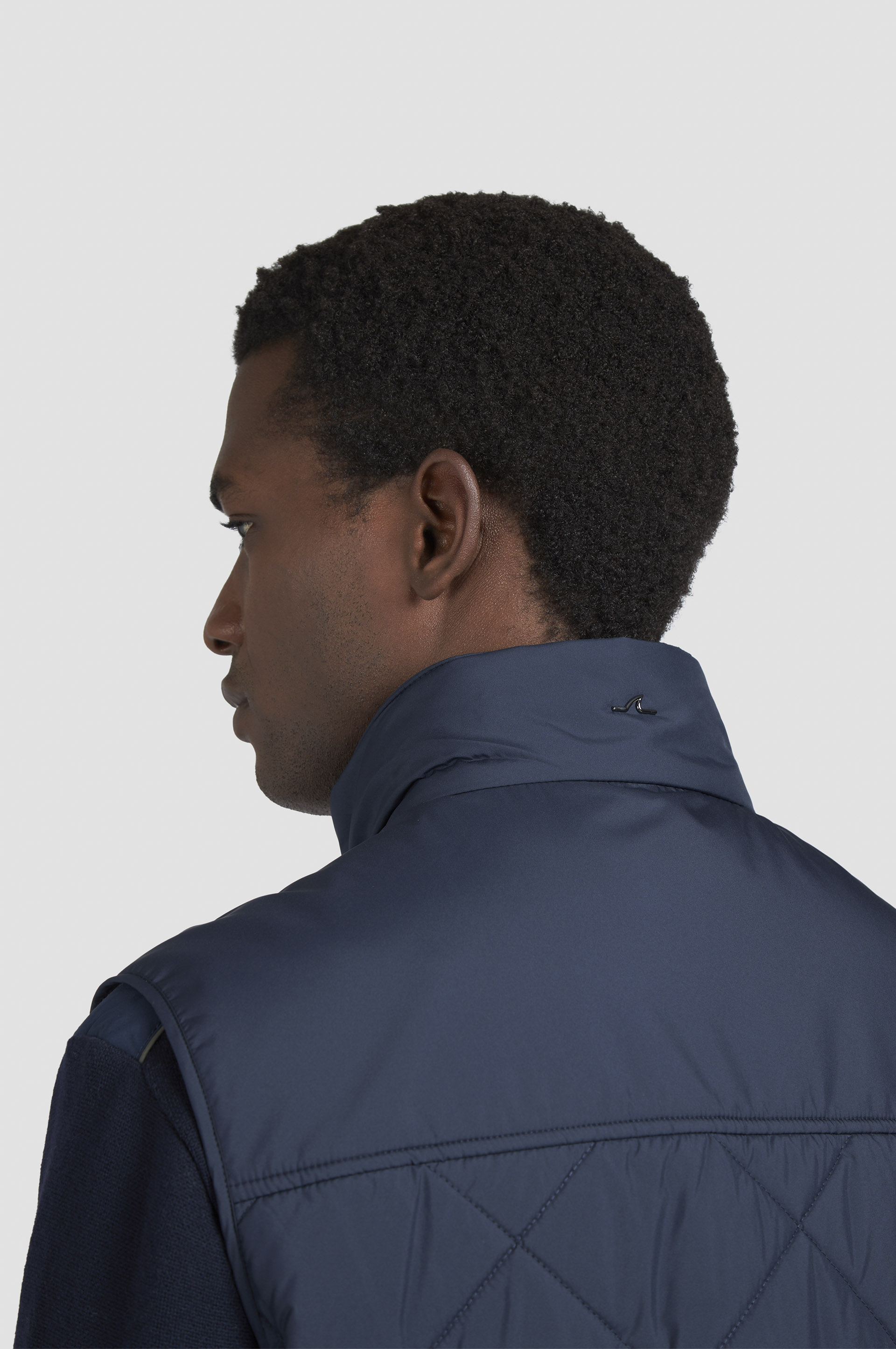 Quilted Vest with Alcantara® details image number 5 Quilted Vest with Alcantara® details image number 5