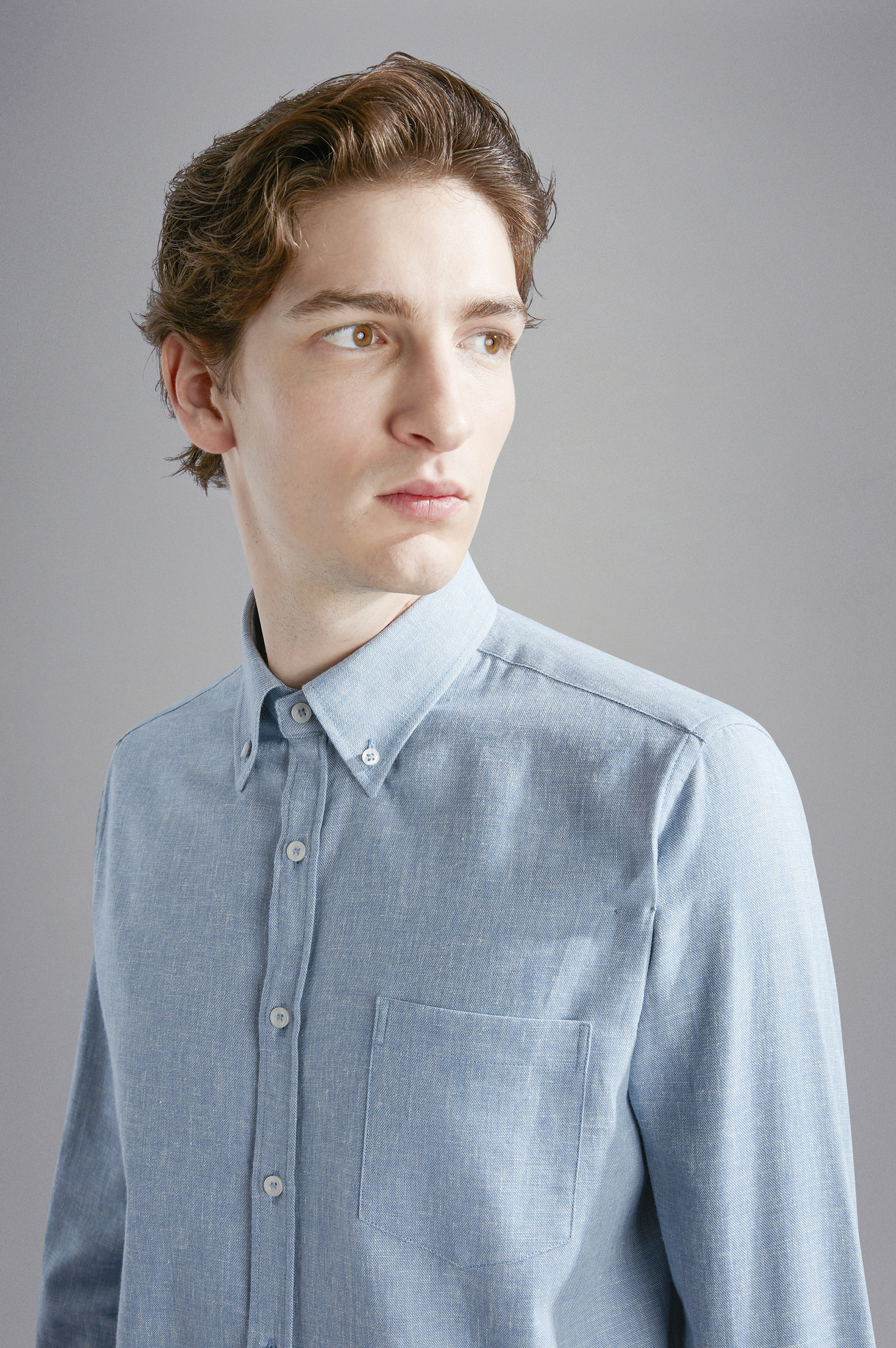 Cotton linen cashmere Shirt image number 4 Cotton linen cashmere Shirt image number 4