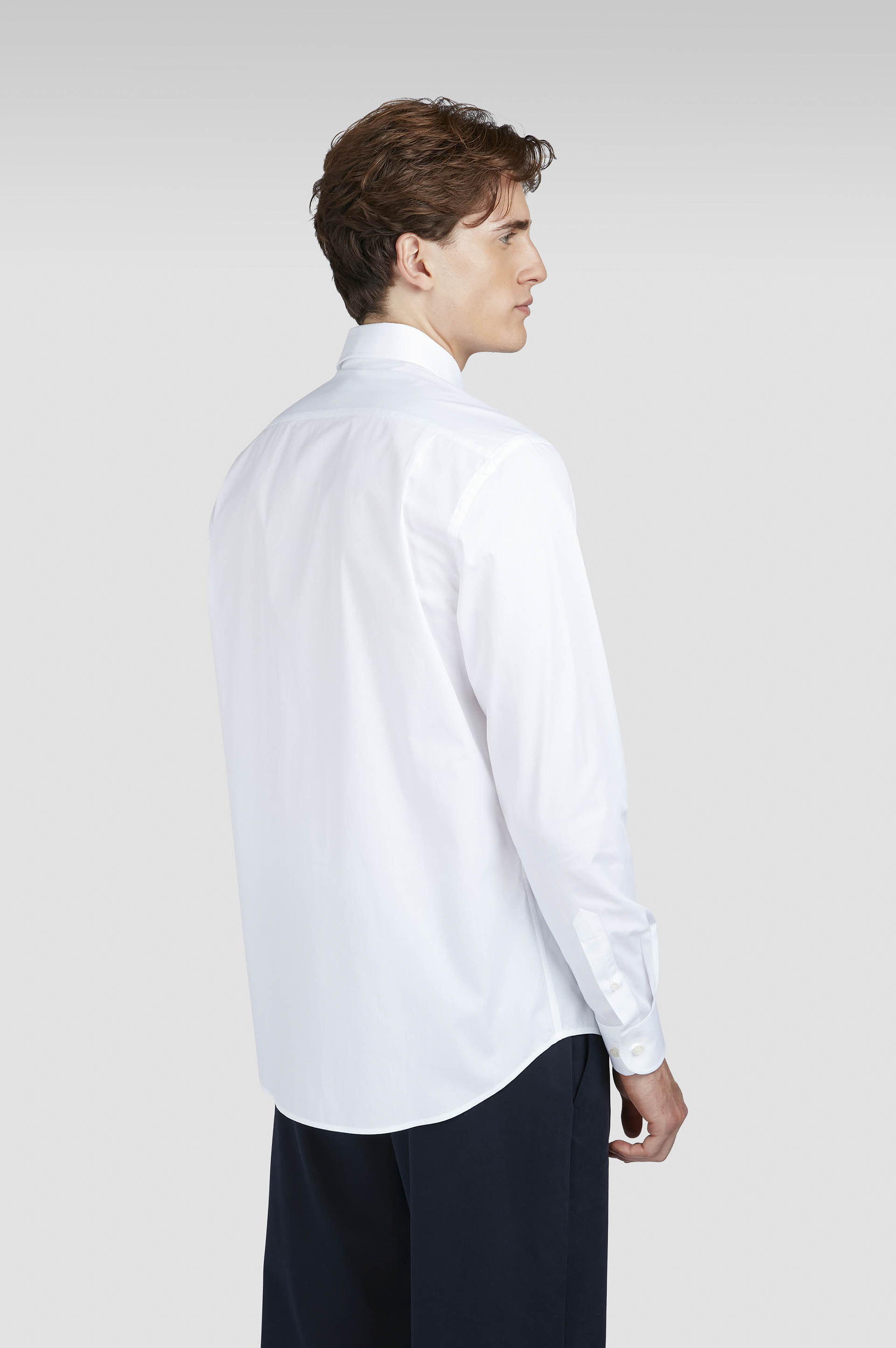 Cotton poplin shirt with reflective print image number 3 Cotton poplin shirt with reflective print image number 3