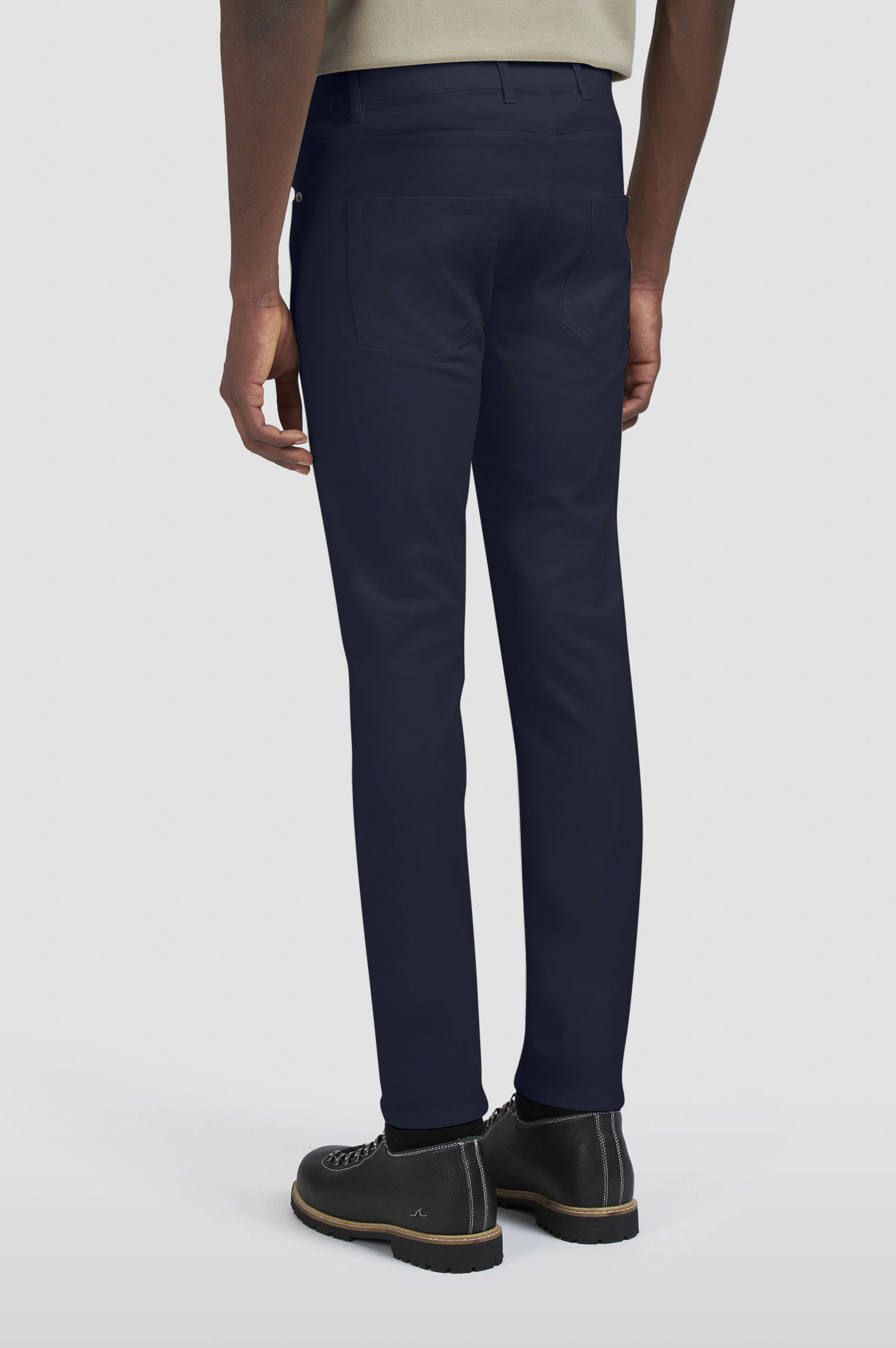 Pantalon 5 poches en coton stretch image number 3 Pantalon 5 poches en coton stretch image number 3