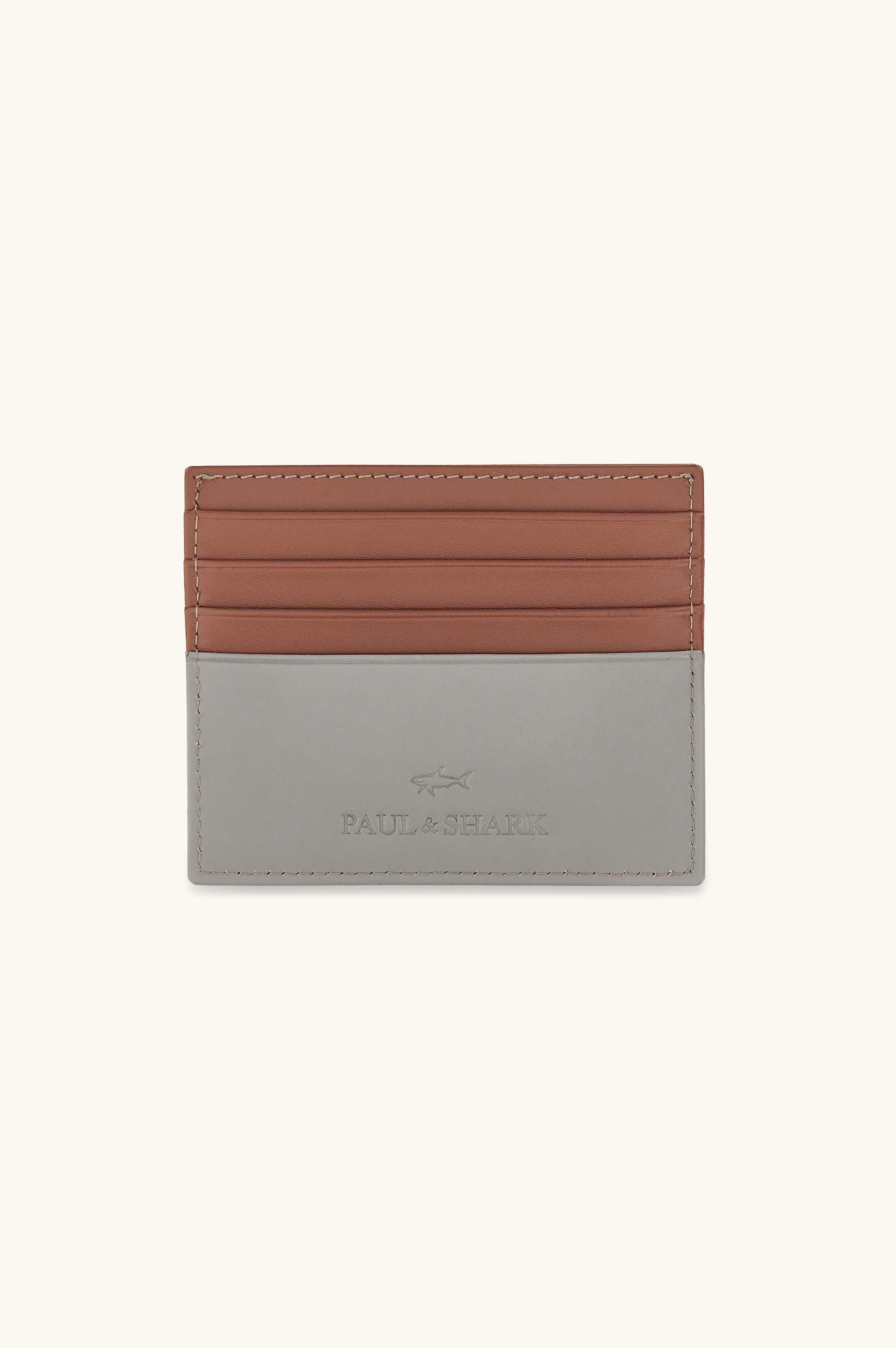 Fin embossed leather cardholder image number 1