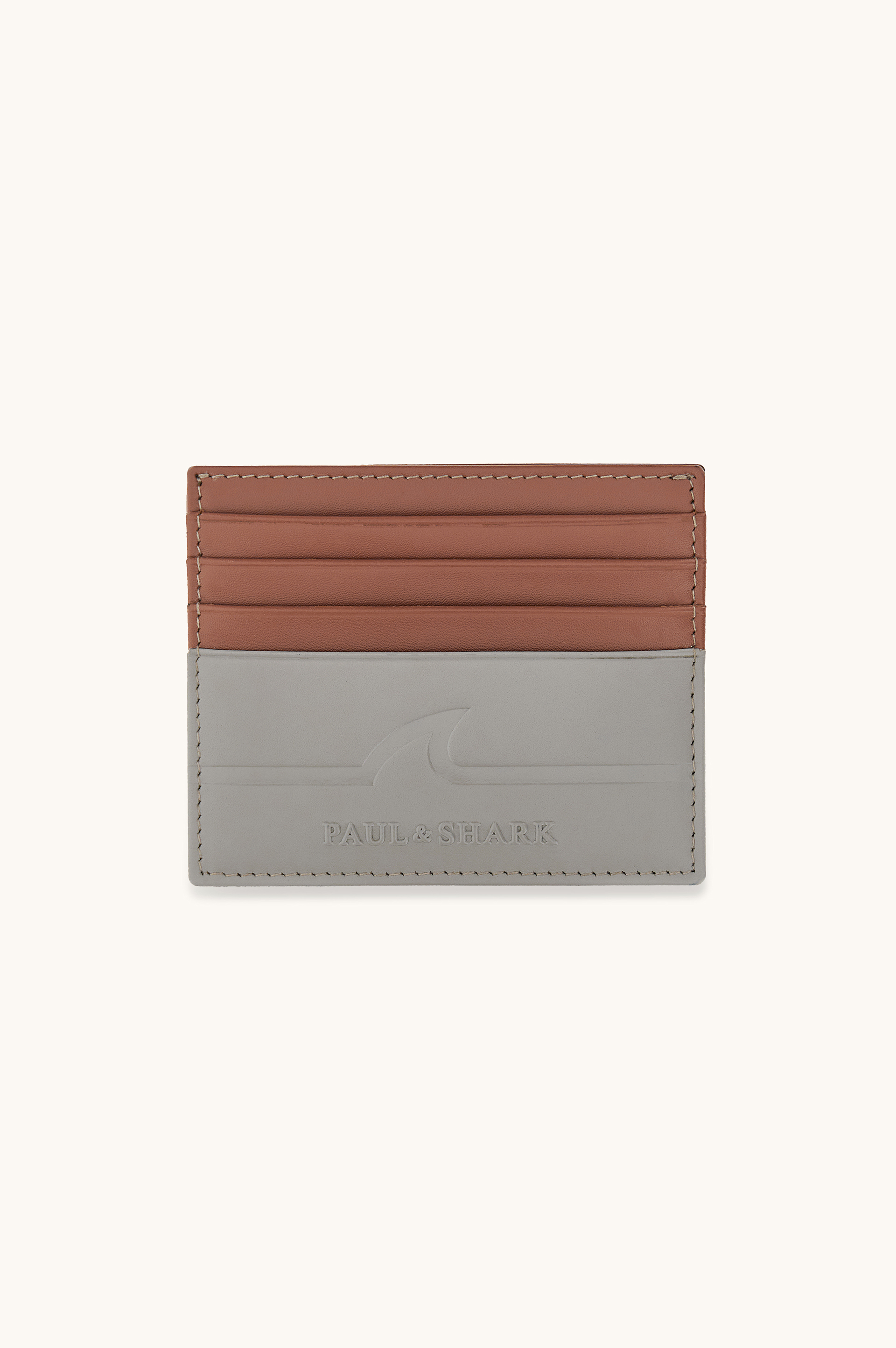 Fin embossed leather cardholder image number 0