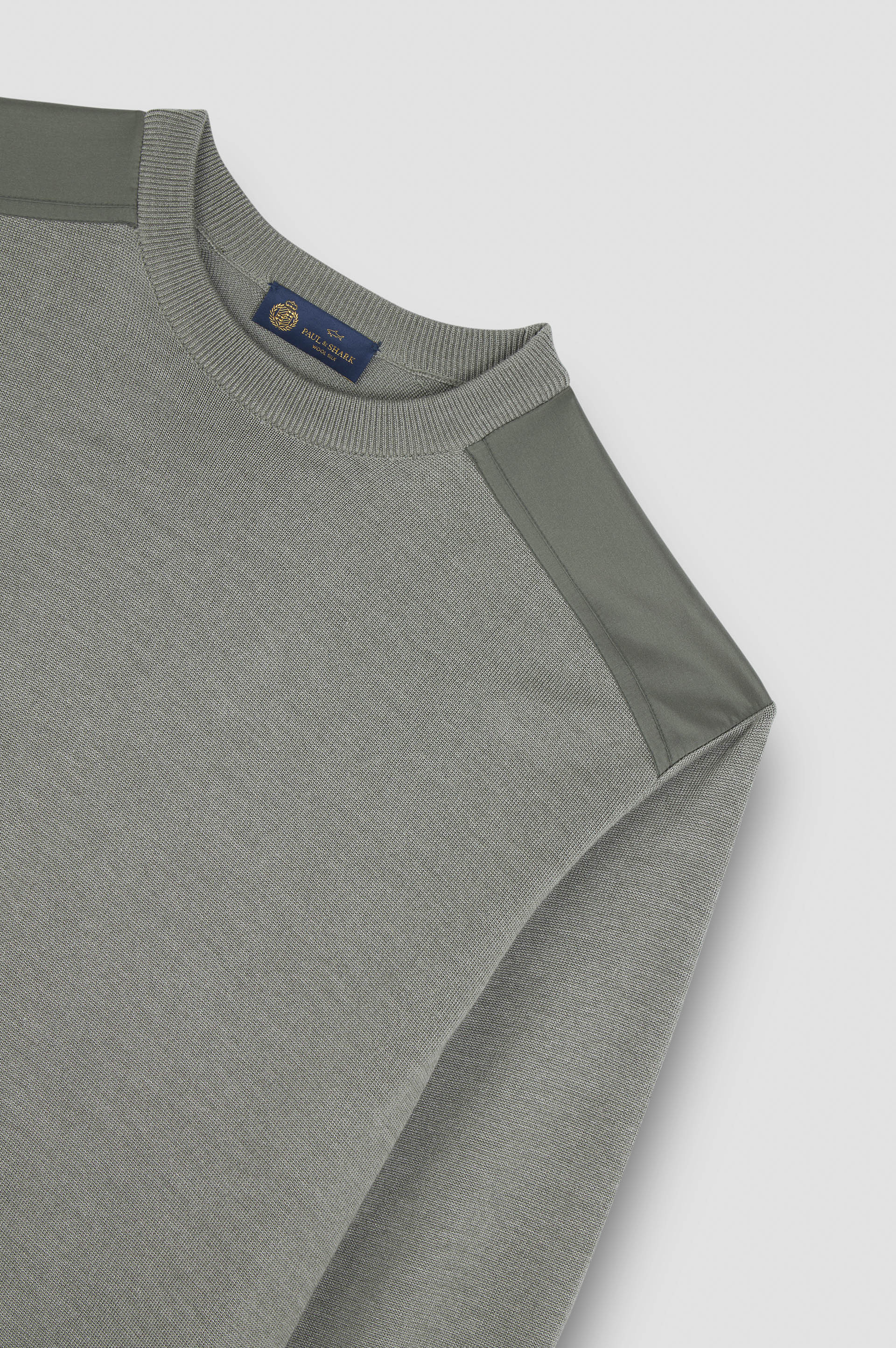Wool and silk crewneck sweater image number 5