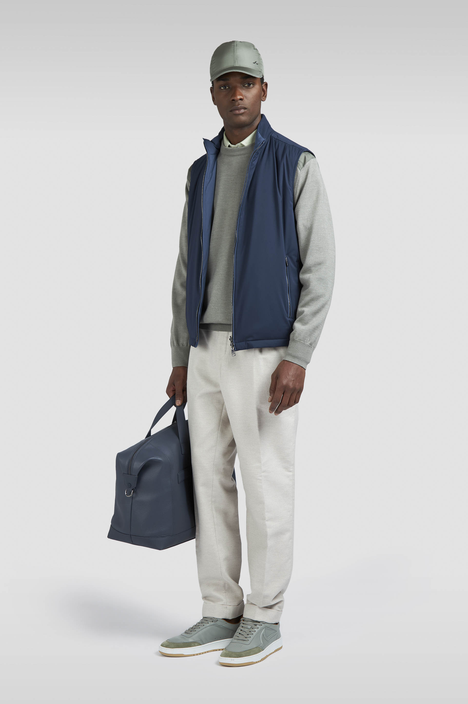 Wool and silk crewneck sweater image number 2