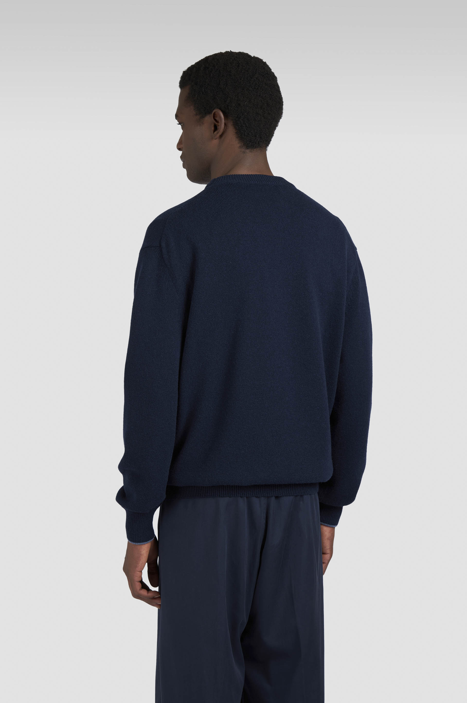 Wool and cashmere crewneck sweater image number 3
