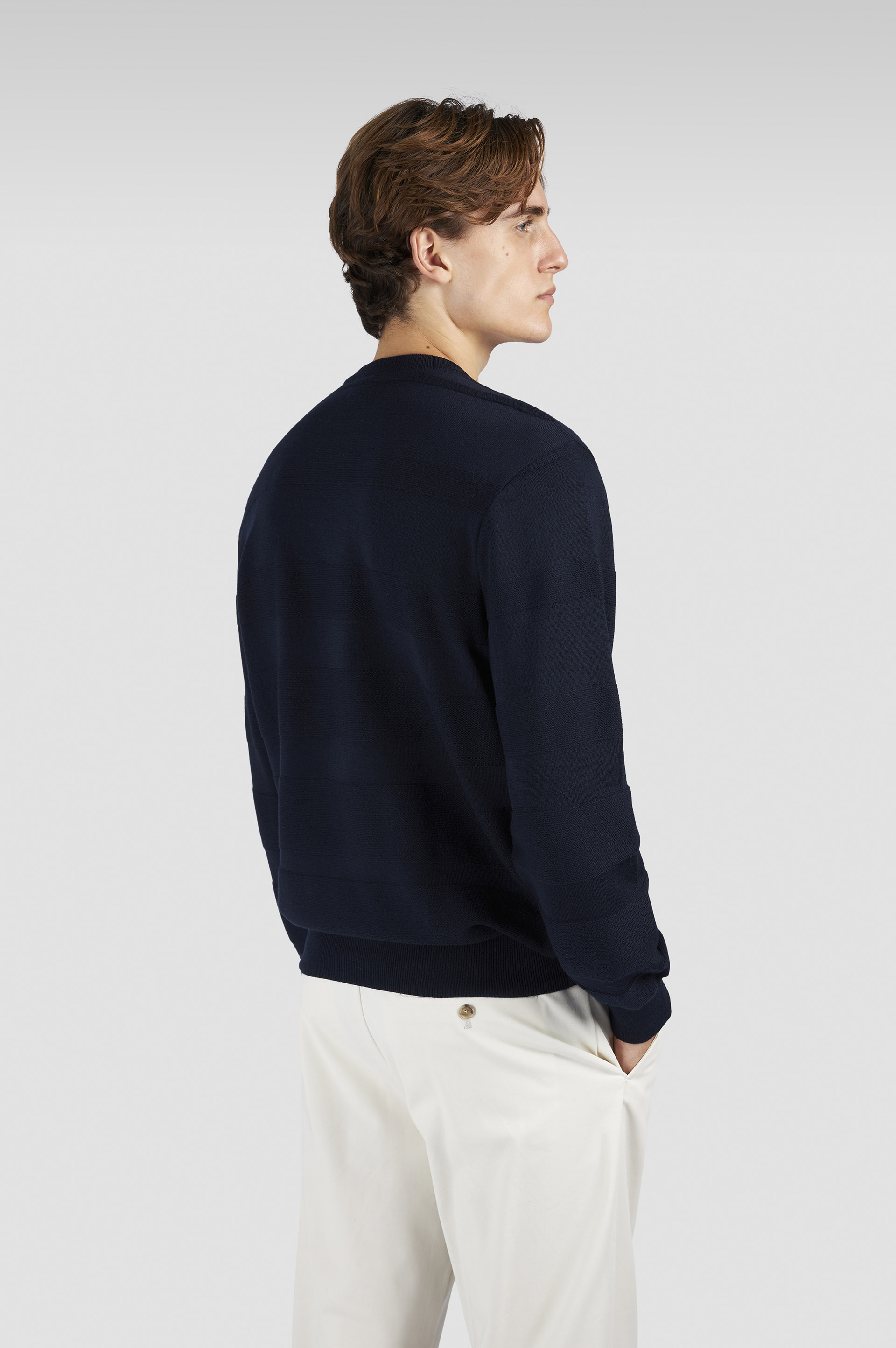 Soft Cool Touch wool crewneck Sweater image number 3