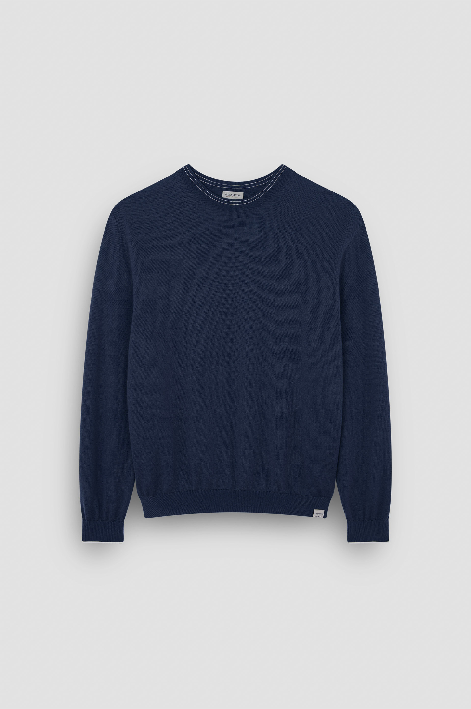 Wool and cashmere crewneck sweater image number 1 Wool and cashmere crewneck sweater image number 1
