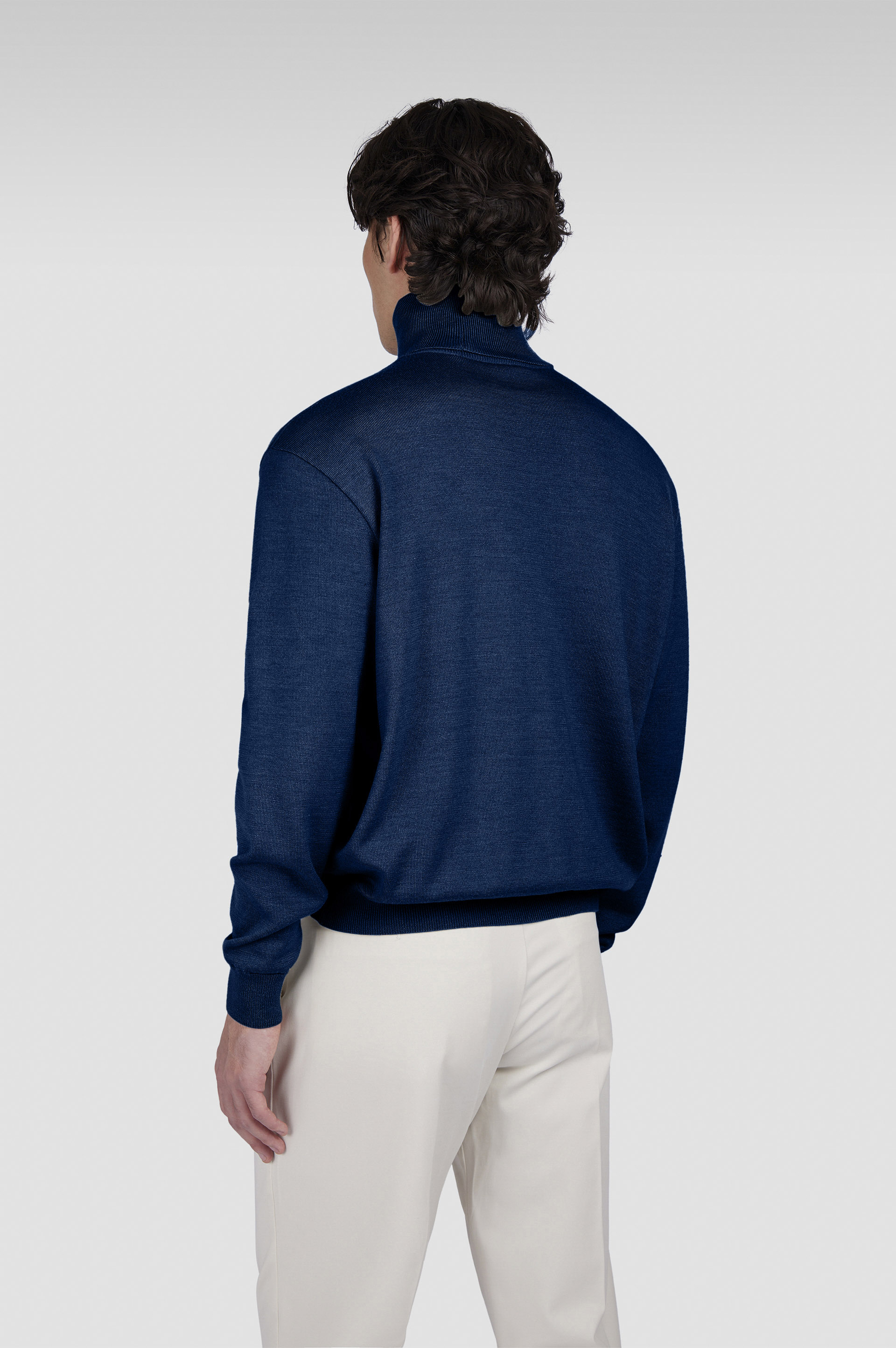 Wool and silk turtleneck sweater image number 3 Wool and silk turtleneck sweater image number 3