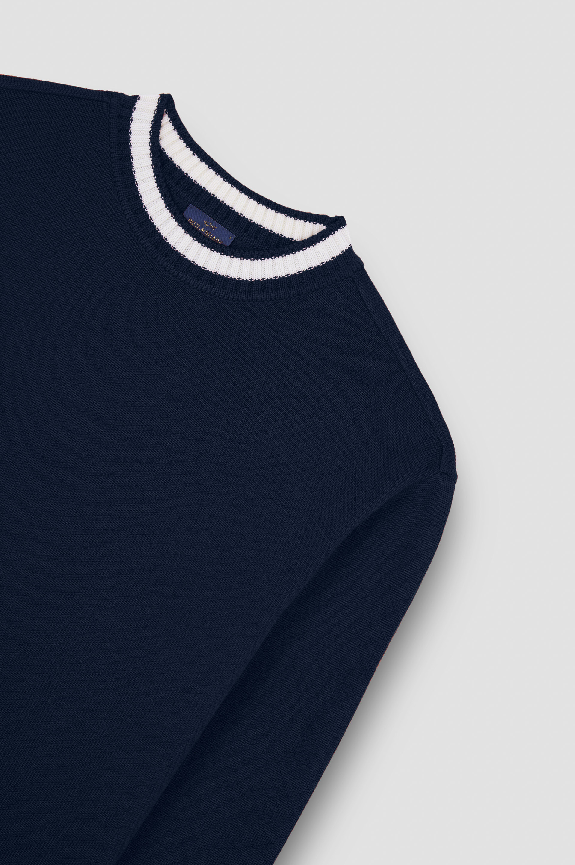 Pull à col rond en laine soft cool touch image number 5