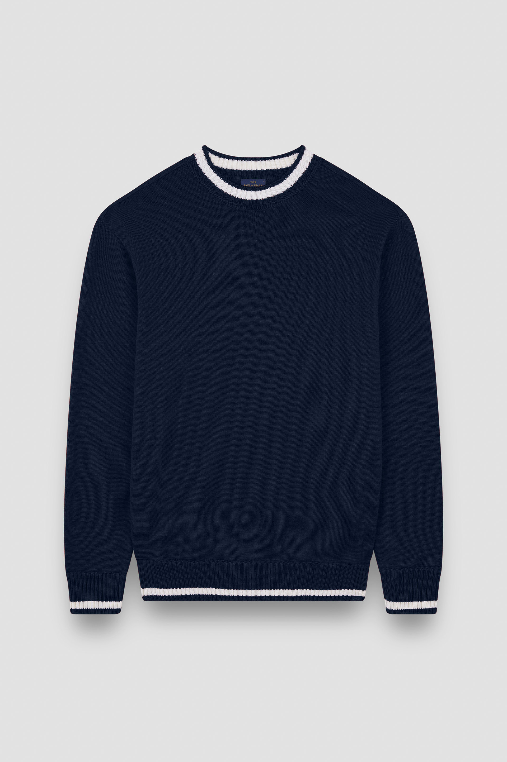 Pull à col rond en laine soft cool touch image number 1