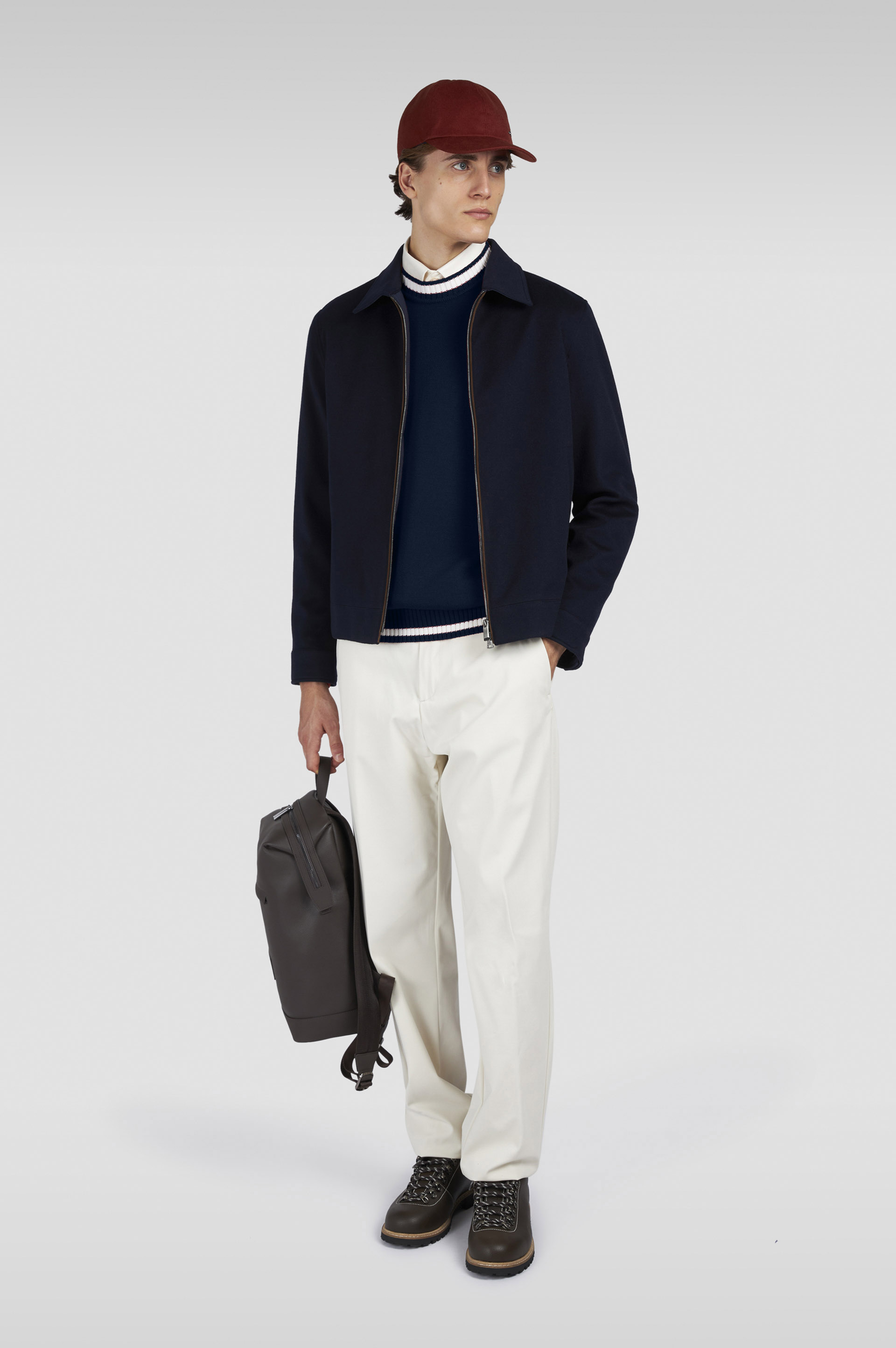 Pull à col rond en laine soft cool touch image number 2