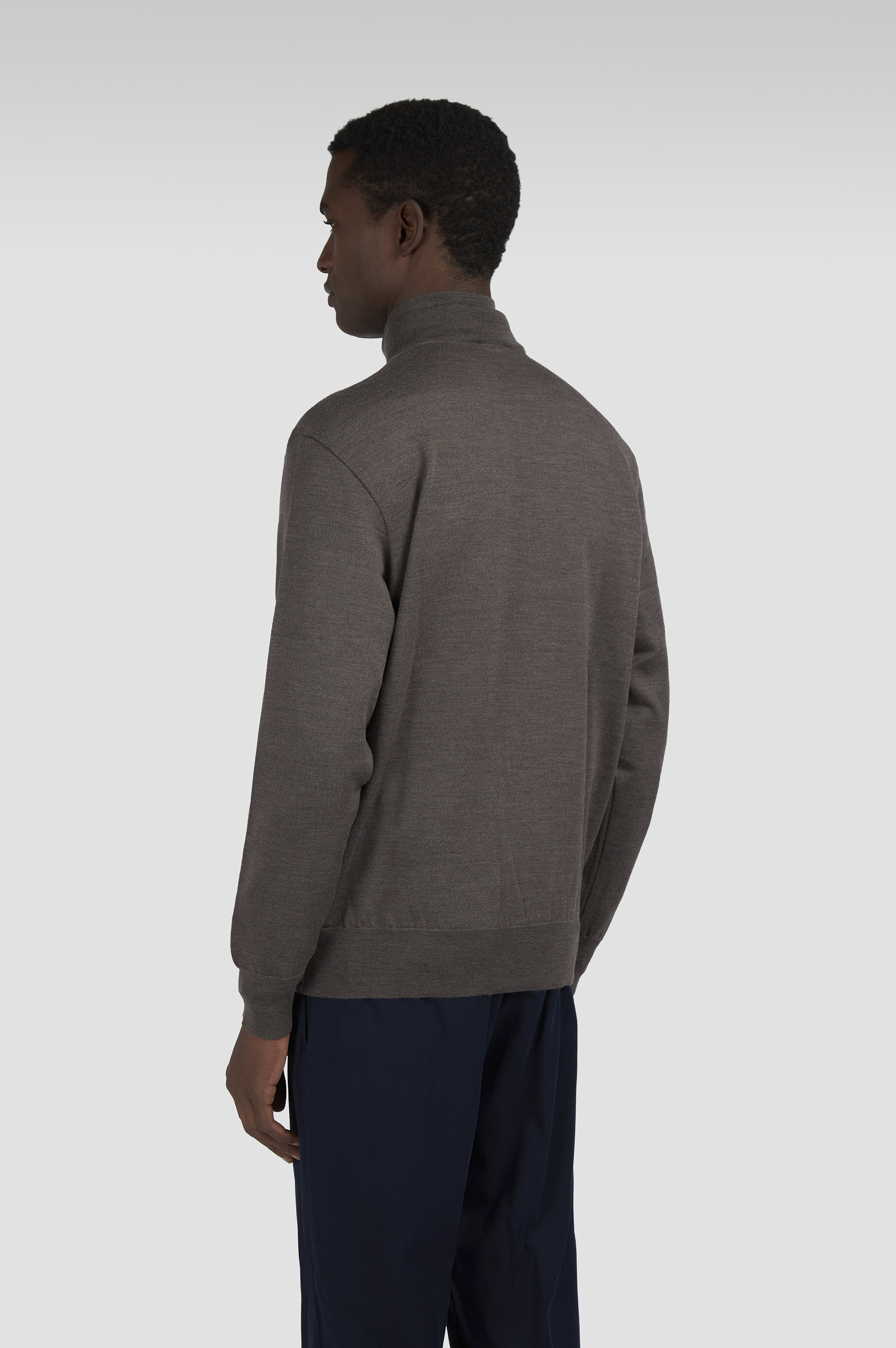 Merino Extrafine half zip sweater image number 3 Merino Extrafine half zip sweater image number 3