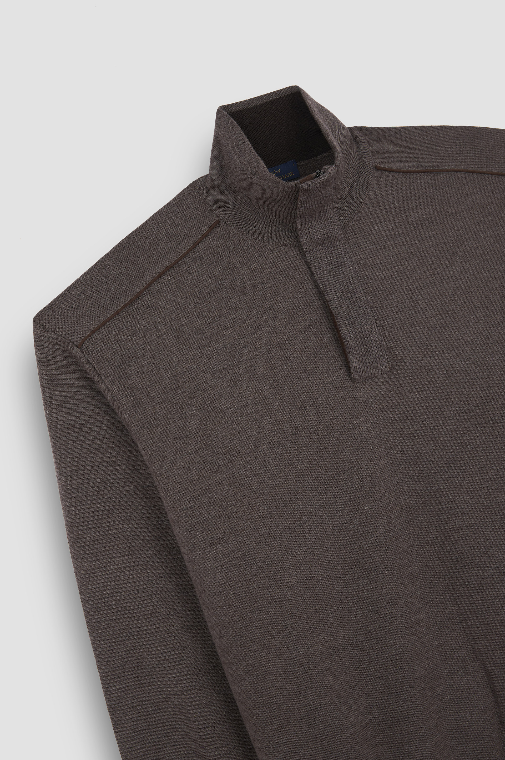 Merino Extrafine half zip sweater image number 5 Merino Extrafine half zip sweater image number 5