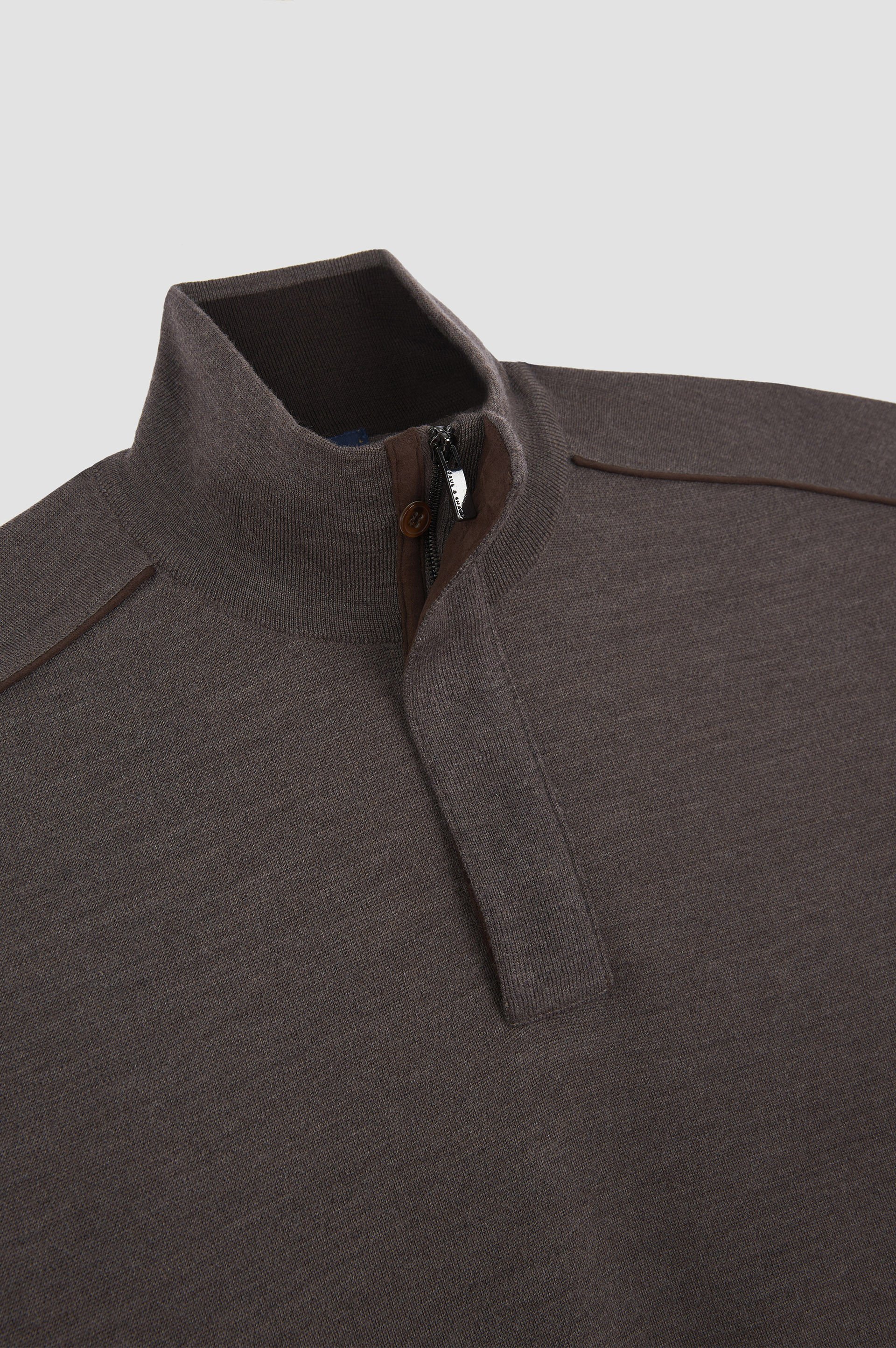 Merino Extrafine half zip sweater image number 6 Merino Extrafine half zip sweater image number 6