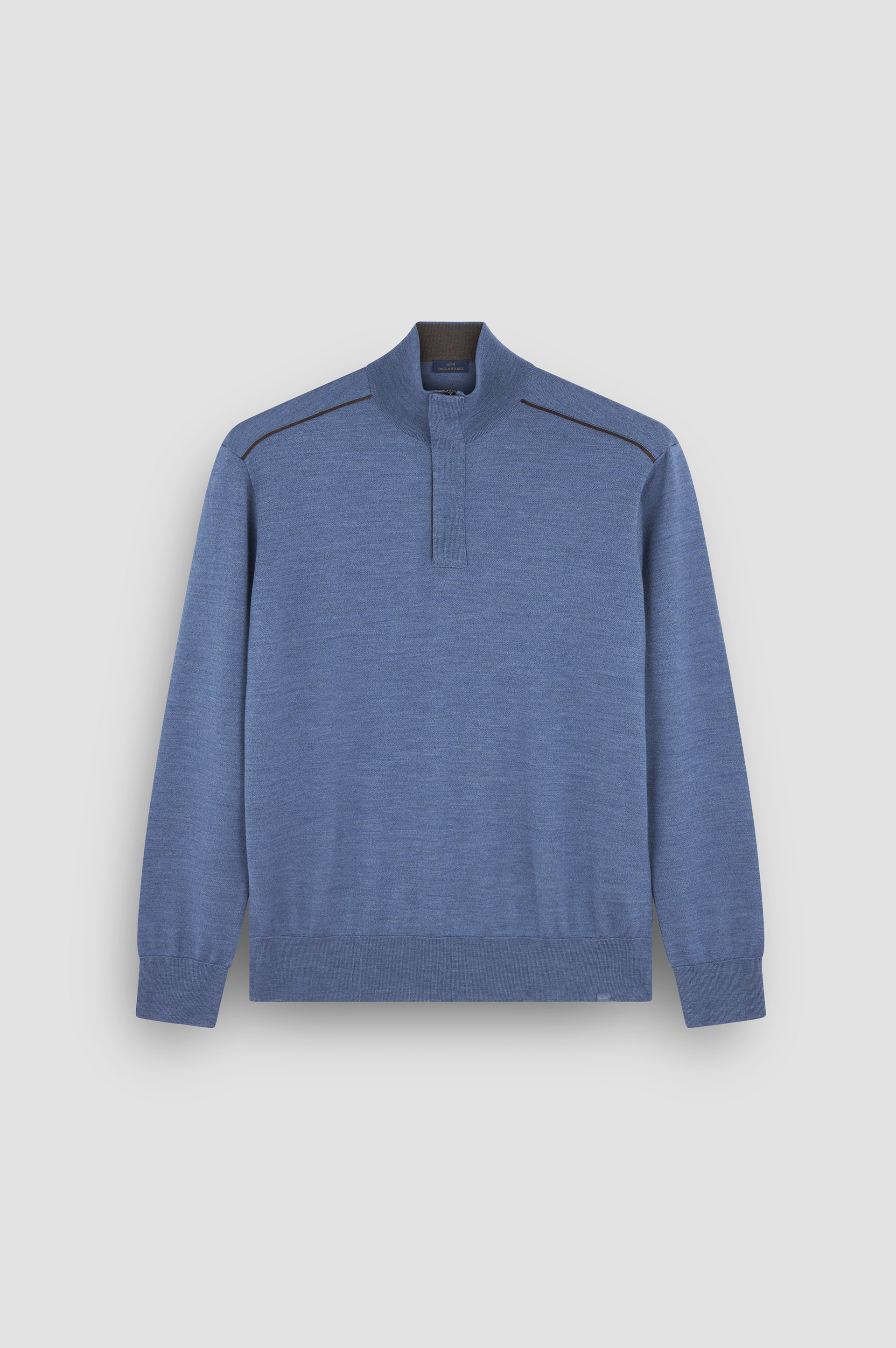 Merino Extrafine half zip sweater image number 1 Merino Extrafine half zip sweater image number 1