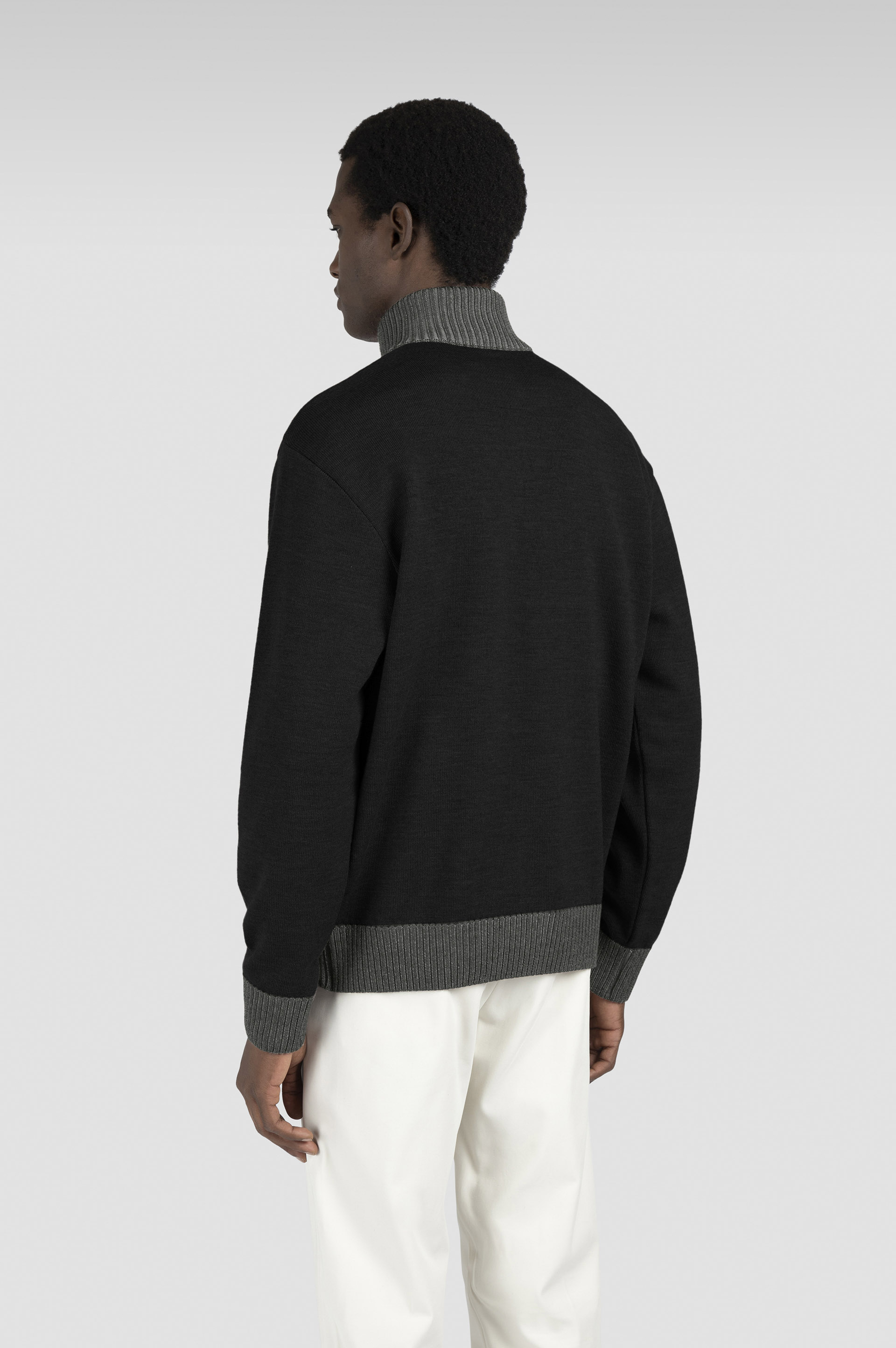 Halbreißverschluss Pullover aus Soft Cool Touch Wolle image number 2