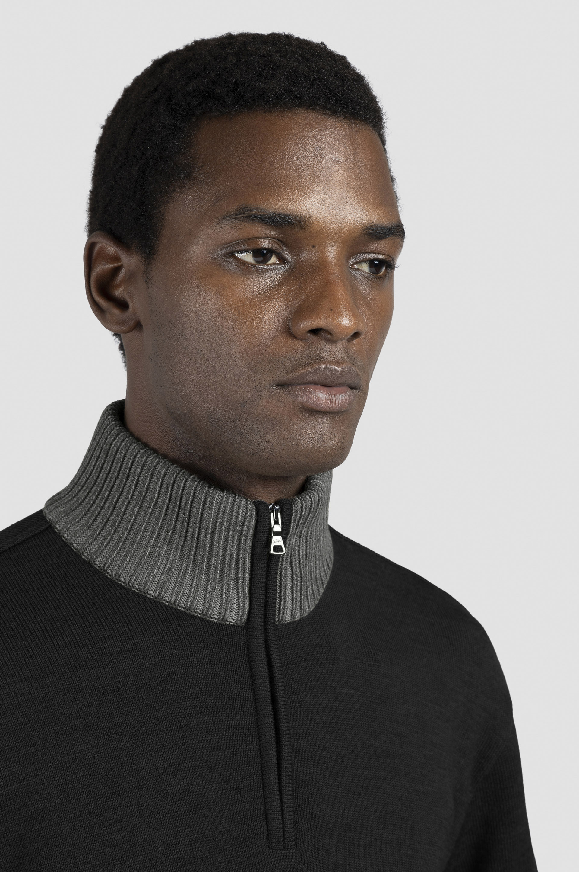 Halbreißverschluss Pullover aus Soft Cool Touch Wolle image number 3