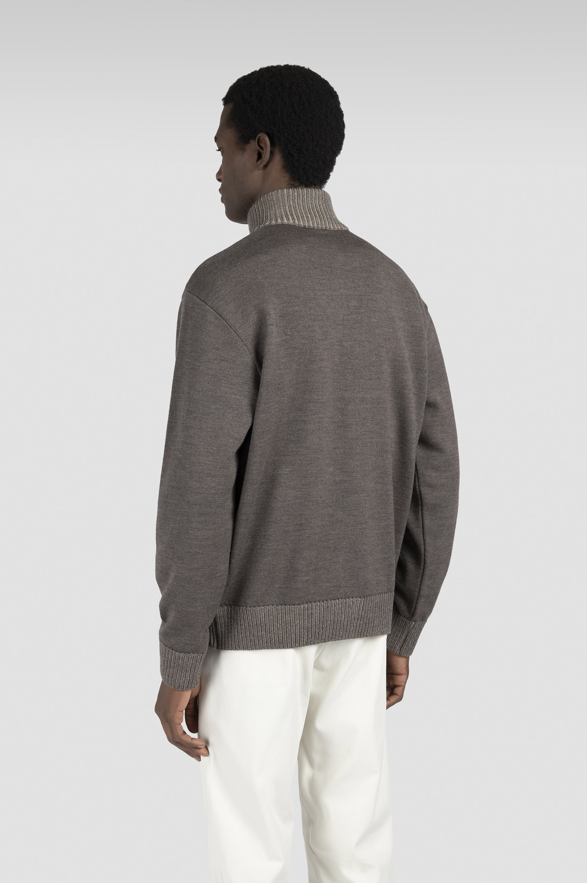 Soft Cool Touch wool half zip sweater image number 3 Soft Cool Touch wool half zip sweater image number 3