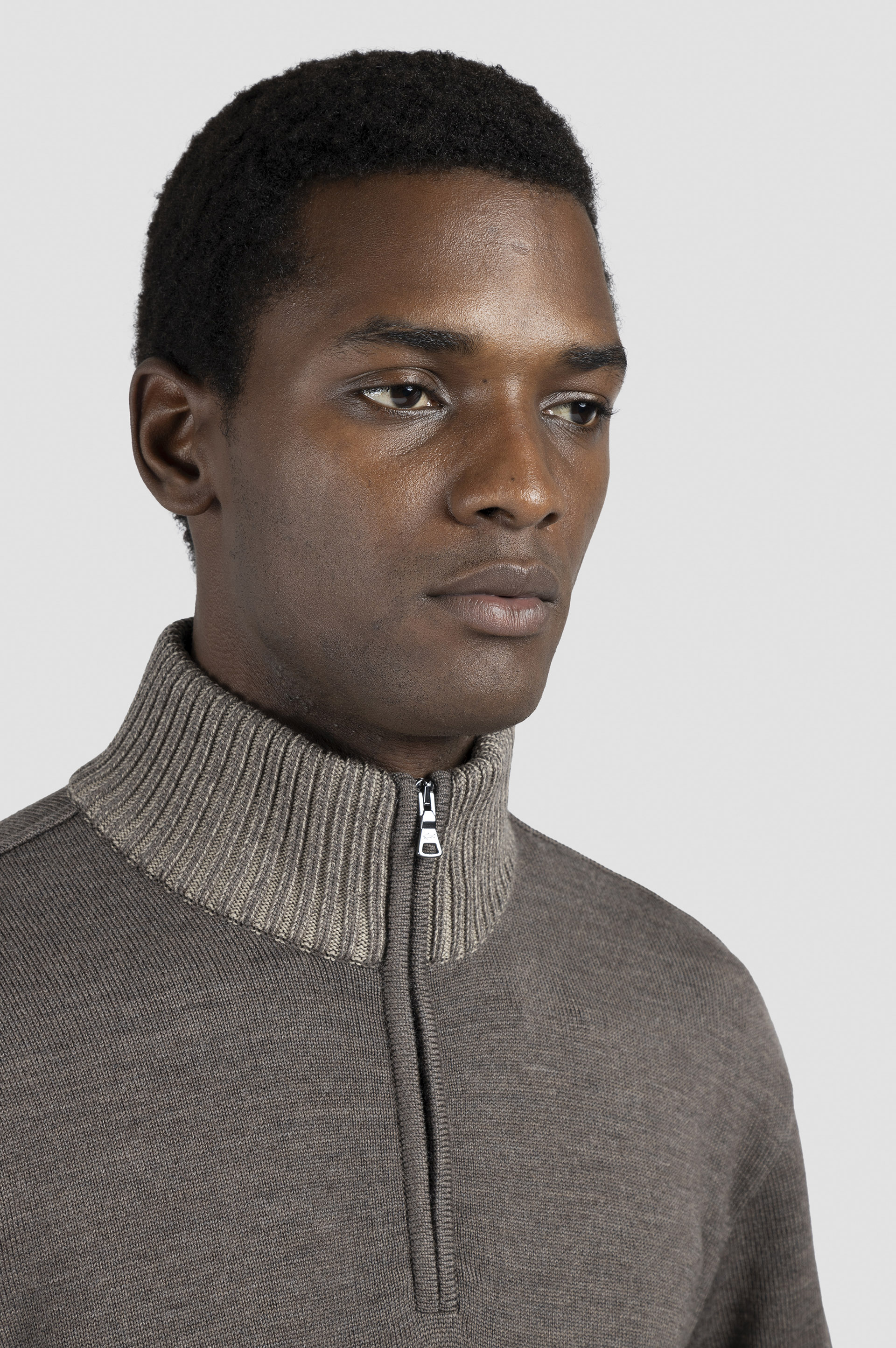 Soft Cool Touch wool half zip sweater image number 4 Soft Cool Touch wool half zip sweater image number 4