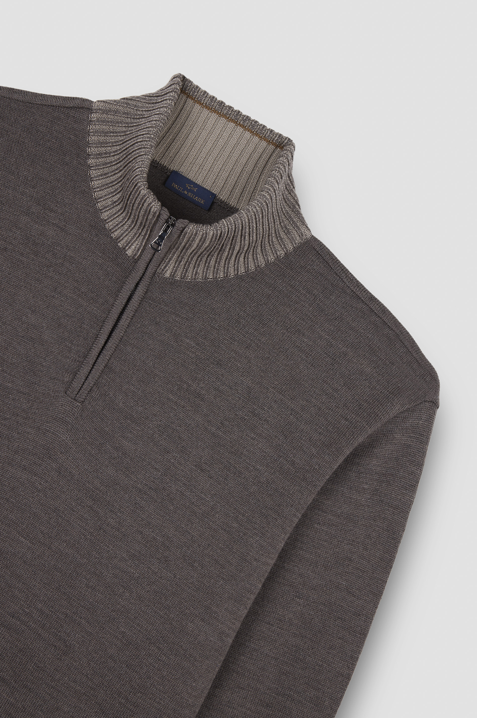 Soft Cool Touch wool half zip sweater image number 5 Soft Cool Touch wool half zip sweater image number 5