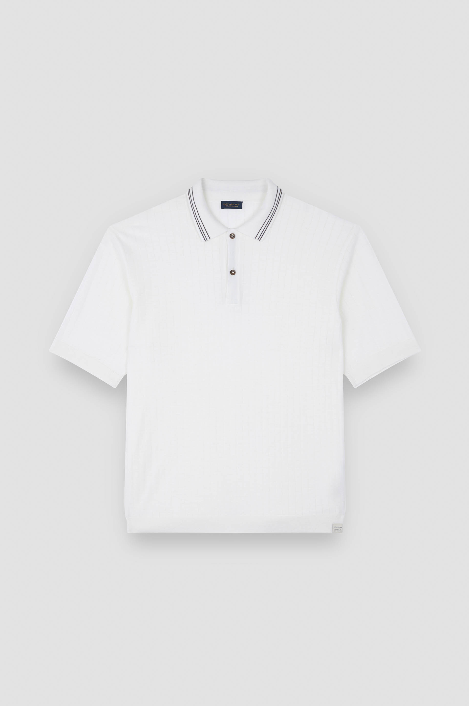 wool cashmere polo shirt image number 1 wool cashmere polo shirt image number 1
