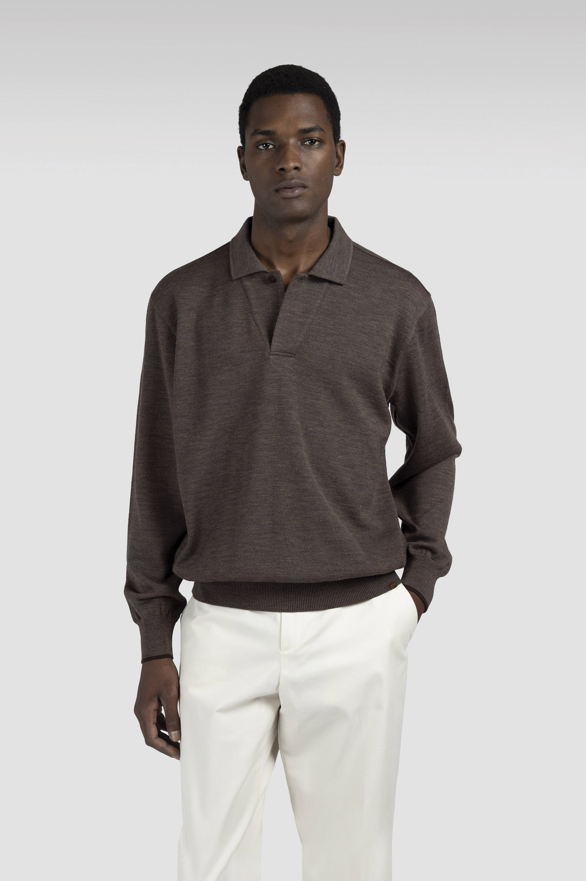 Merino Extrafine polo shirt image number 0 Merino Extrafine polo shirt image number 0