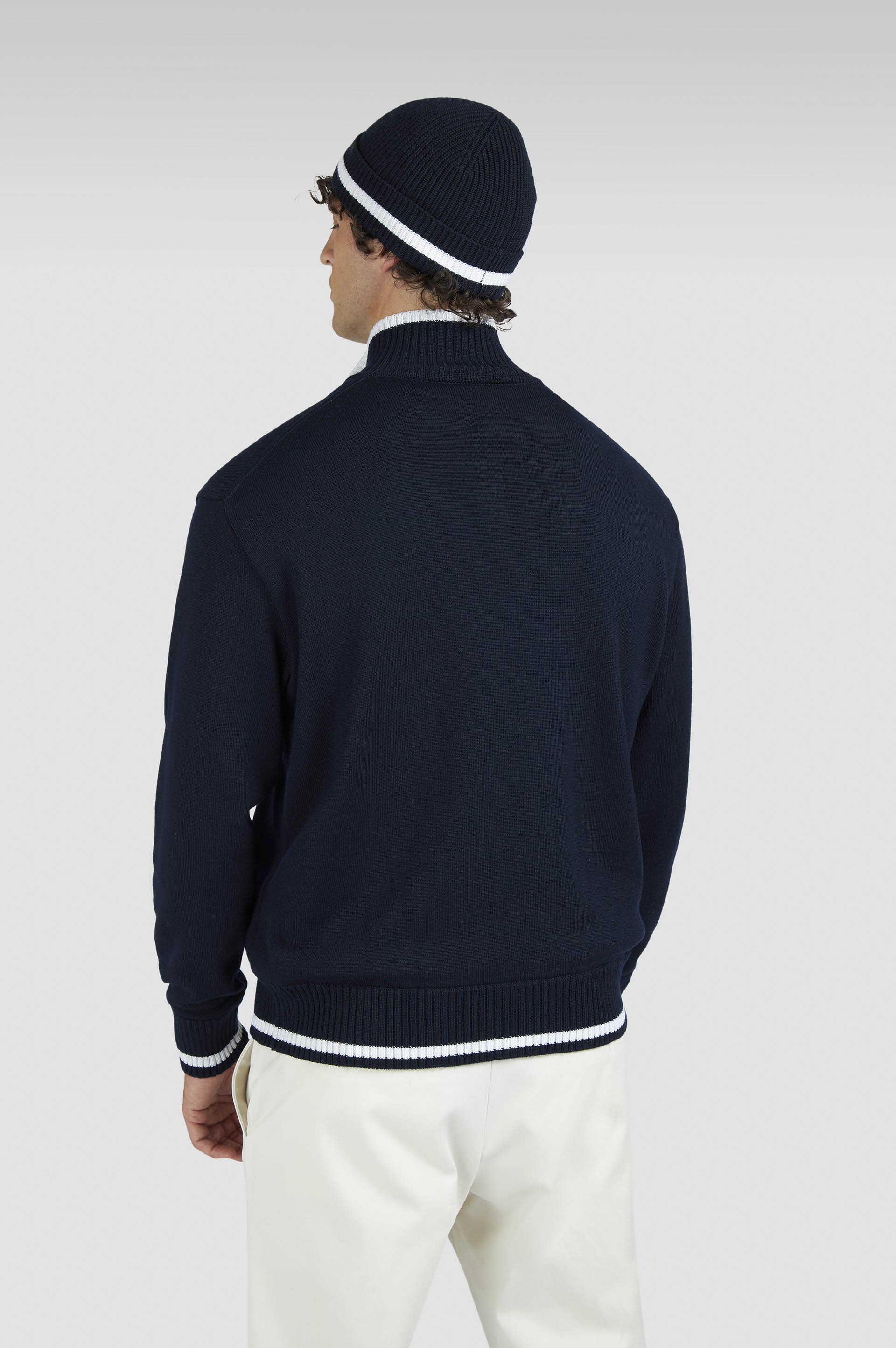 Soft Cool Touch wool half zip sweater image number 3 Soft Cool Touch wool half zip sweater image number 3