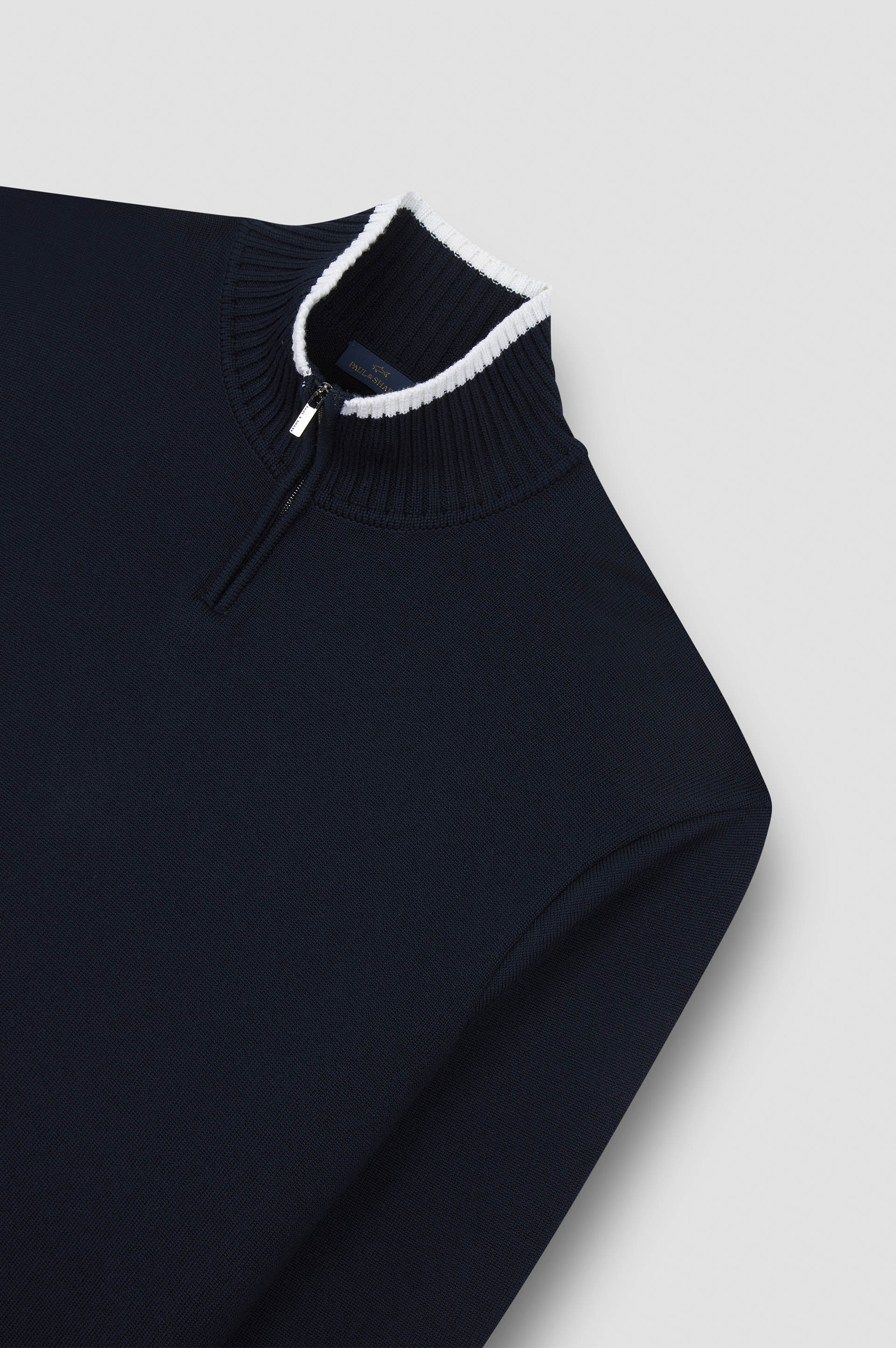 Soft Cool Touch wool half zip sweater image number 5 Soft Cool Touch wool half zip sweater image number 5