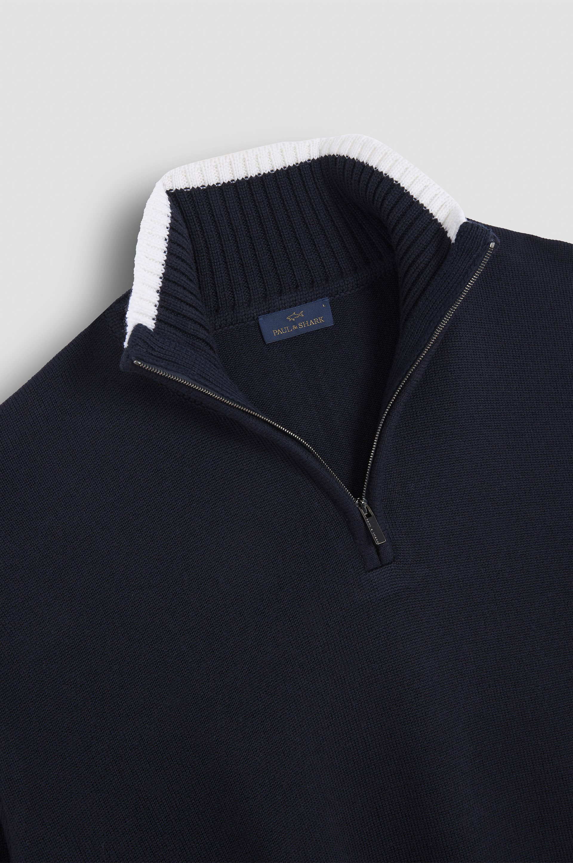 Soft Cool Touch wool half zip sweater image number 7 Soft Cool Touch wool half zip sweater image number 7