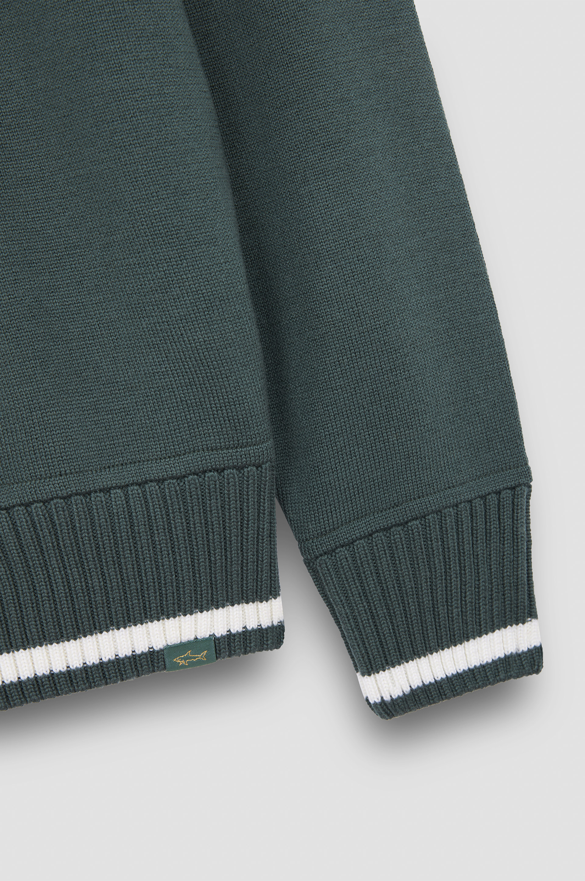 Soft Cool Touch wool half zip sweater image number 6