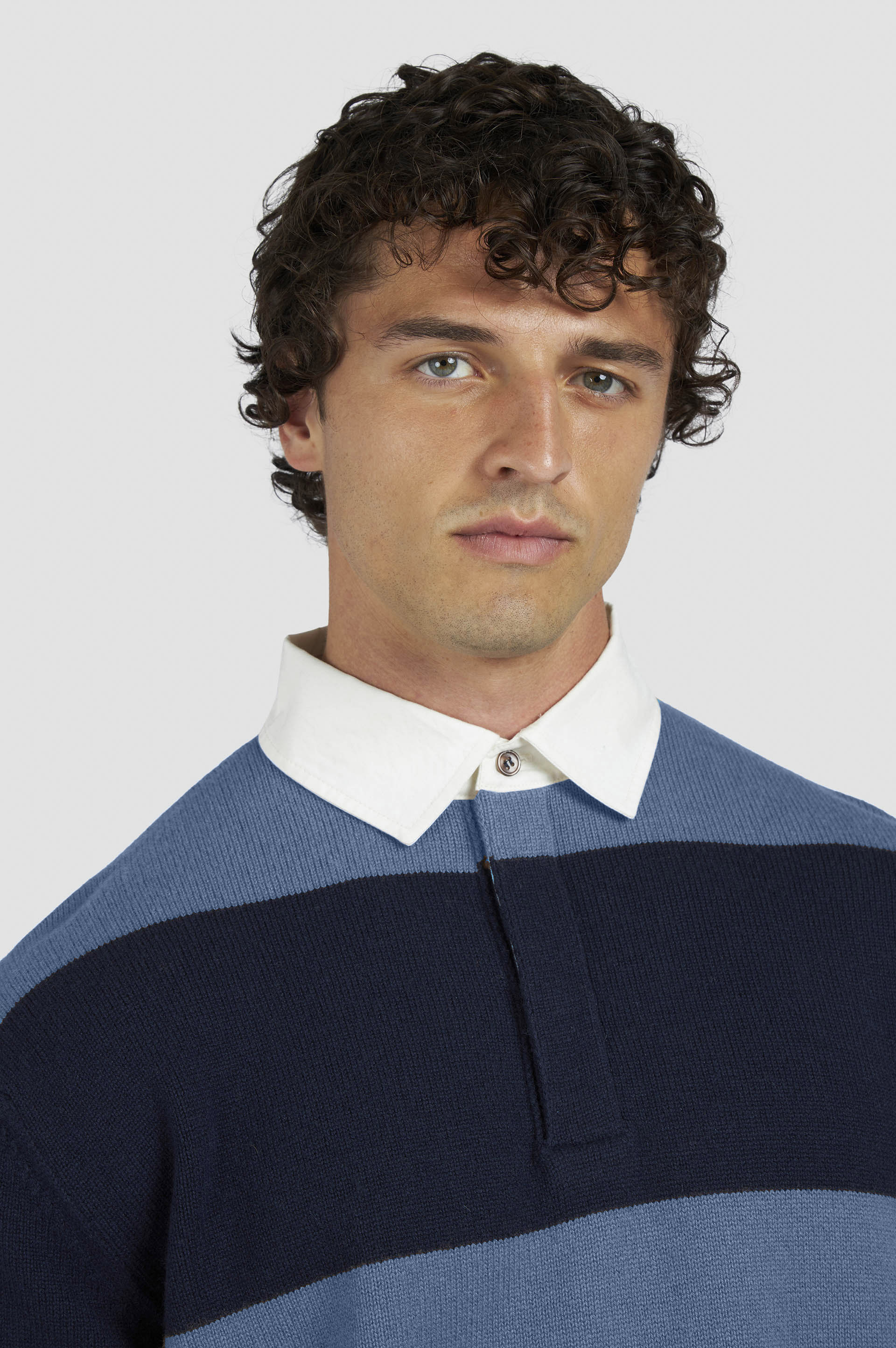 Rugby wool cashmere polo shirt image number 4