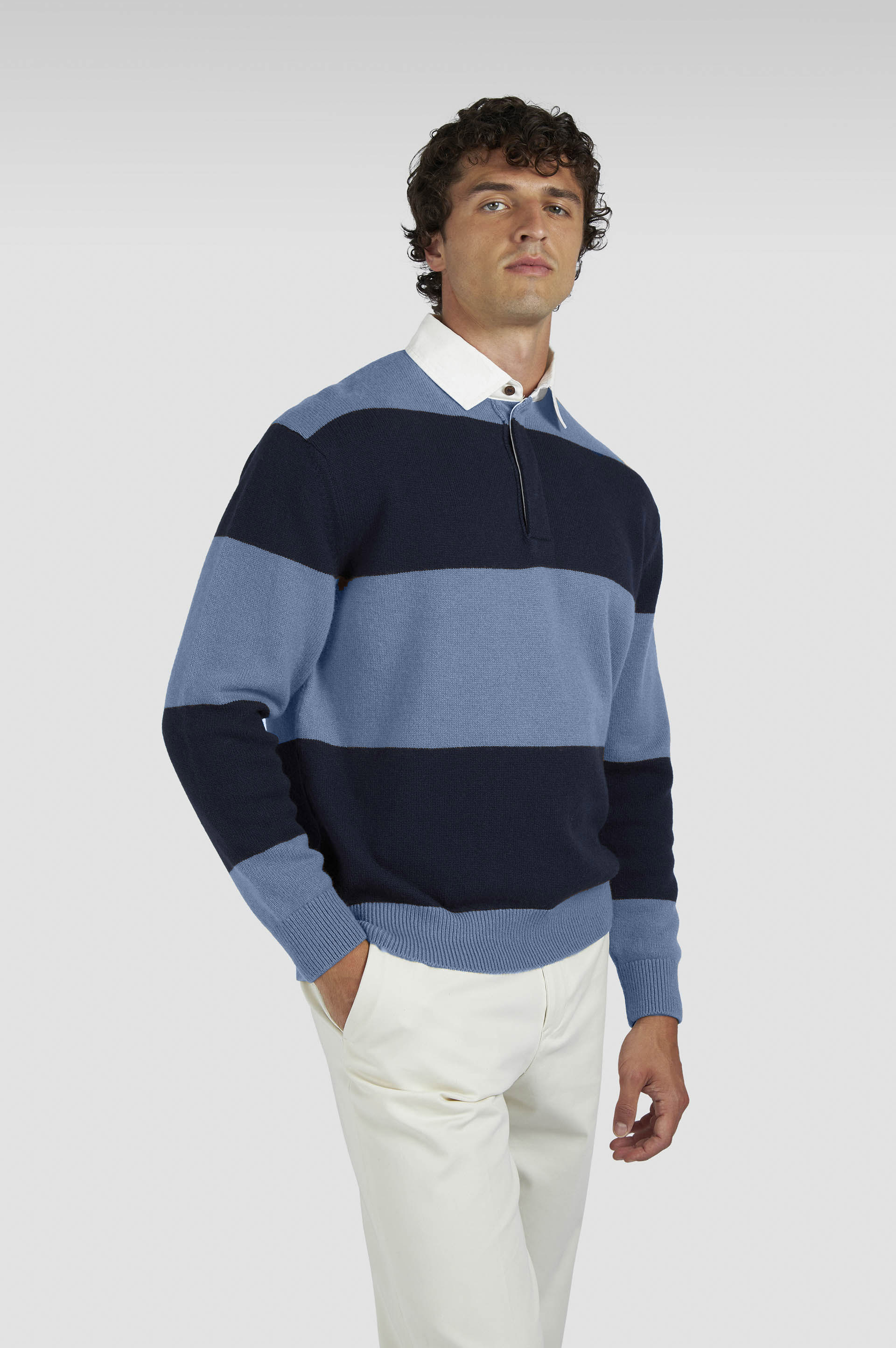 Rugby wool cashmere polo shirt image number 0