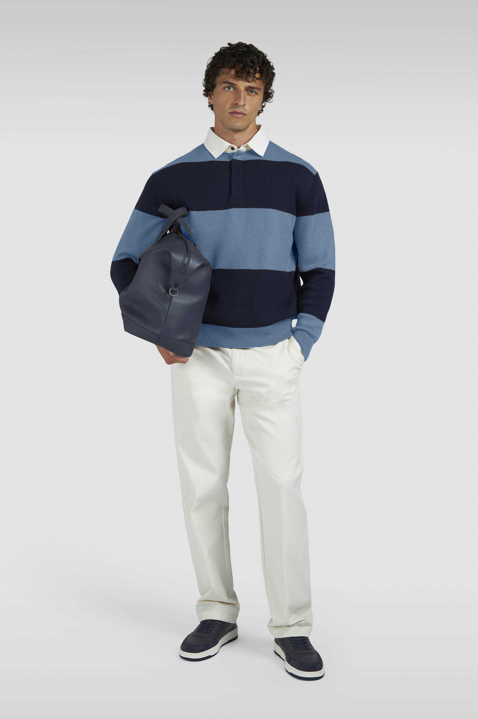 Rugby wool cashmere polo shirt image number 2