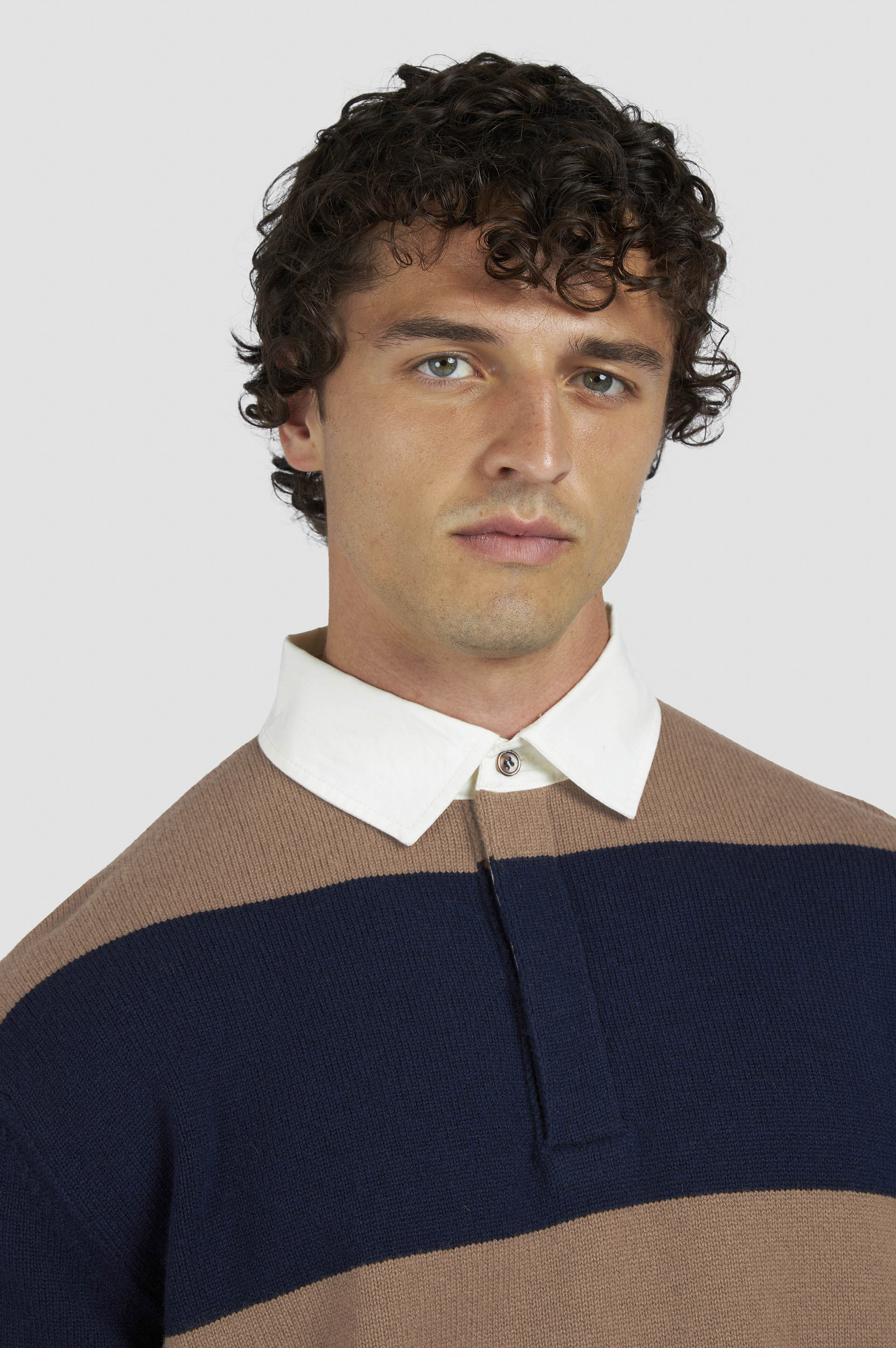 Rugby wool cashmere polo shirt image number 4